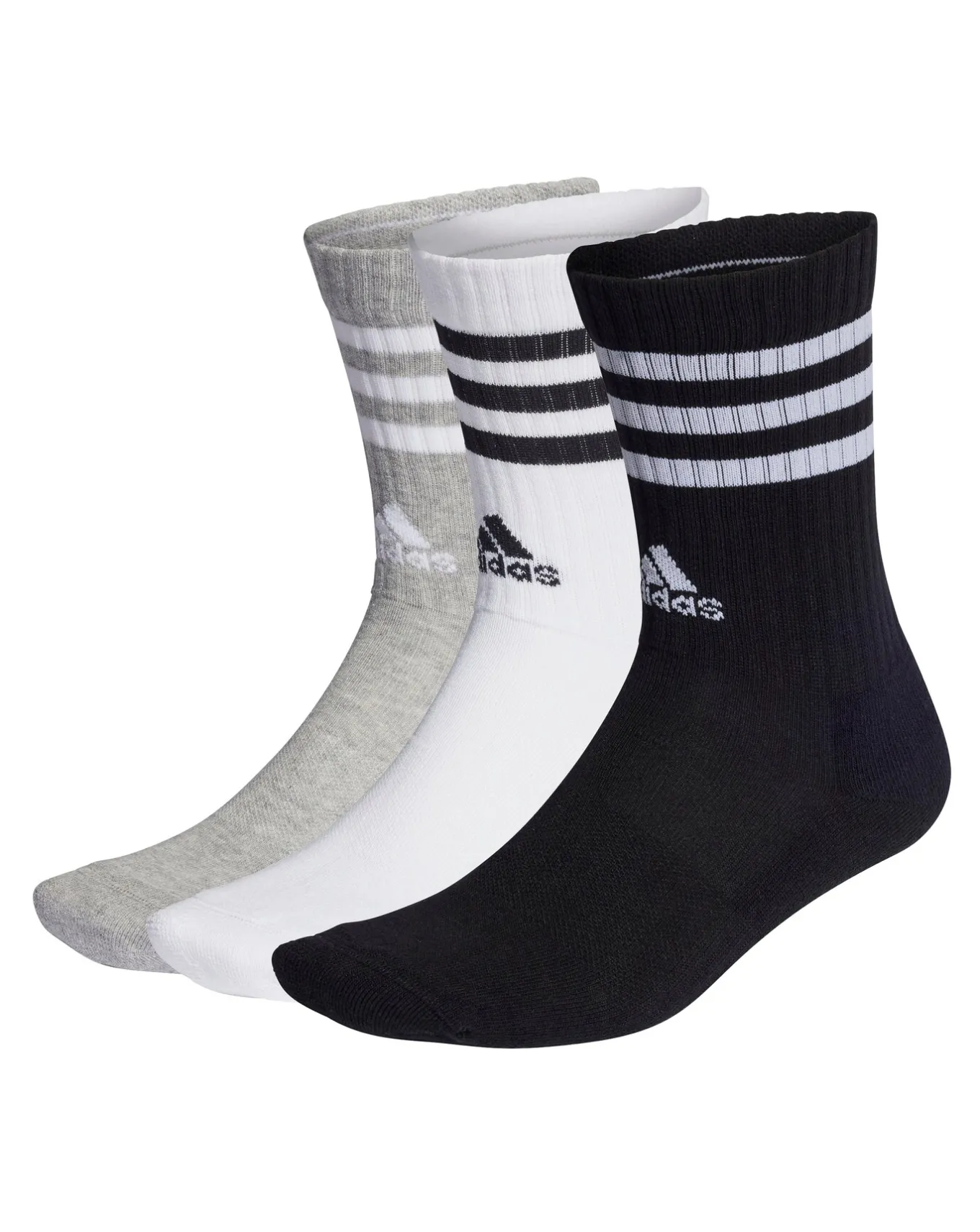 adidas 3 Stripes Crew 3 Pack Socks- Accessories | Socks