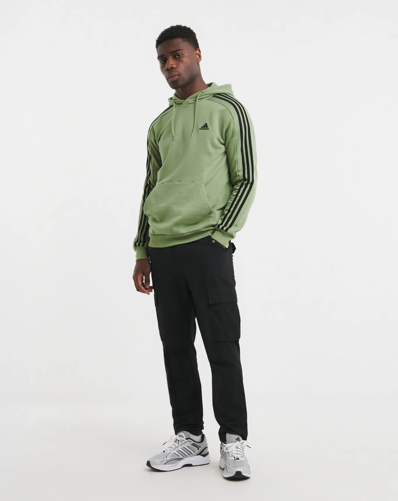 adidas 3 Stripes Fleece Hoodie- Hoodies & Sweatshirts | Hoodies & Sweatshirts