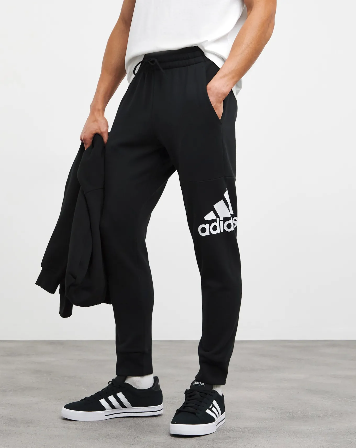 adidas Big Logo French Terry Pants- Track Pants | Trousers, Chinos & Cargos