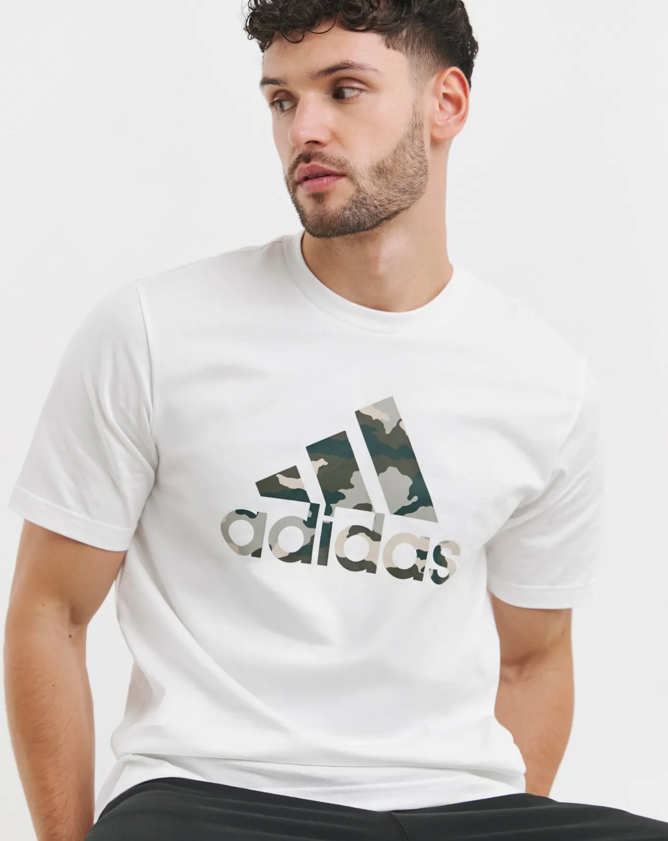 adidas Camo Logo T-Shirt- T-shirts & Vests | T-shirts & Vests