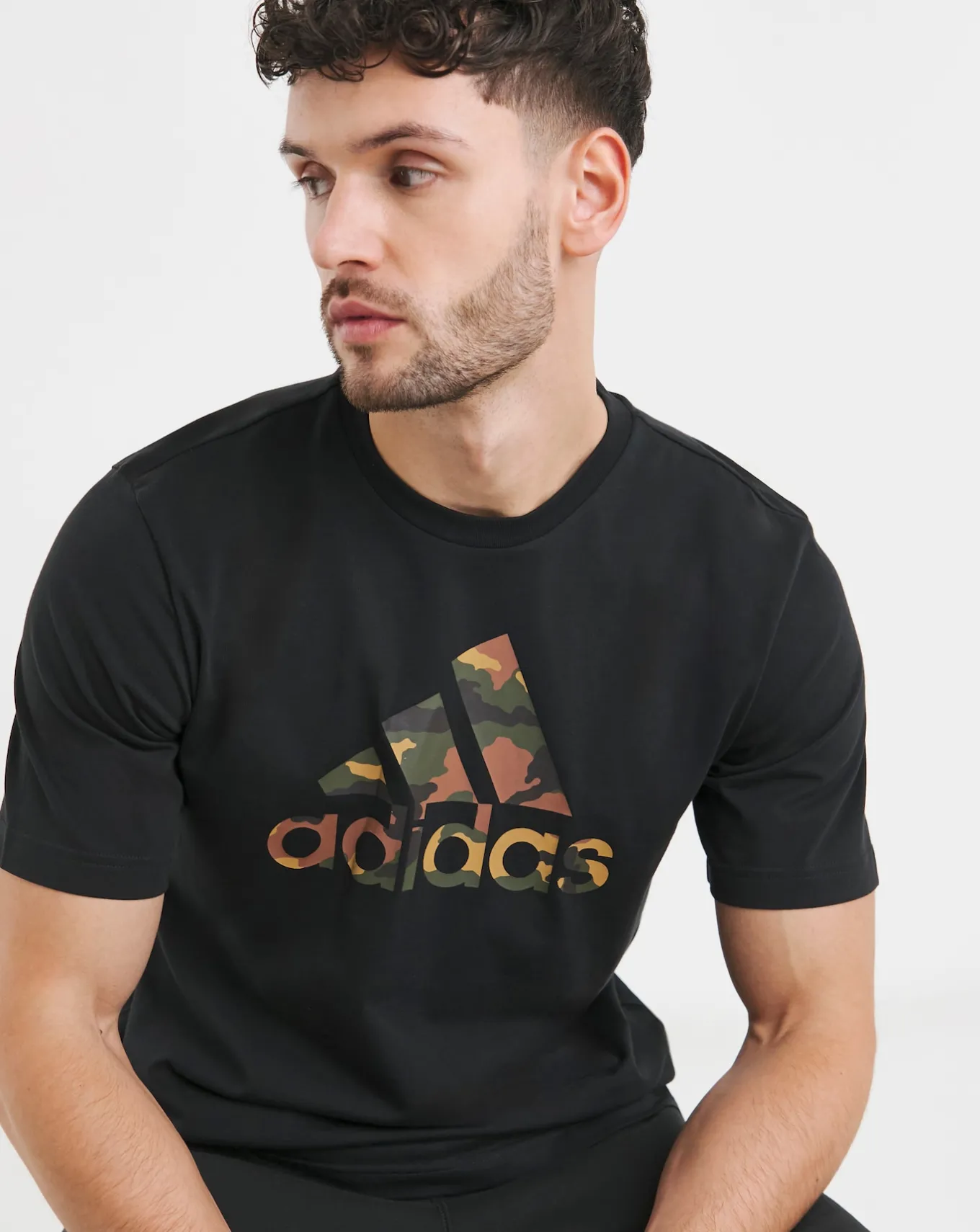 adidas Camo Logo T-Shirt- T-shirts & Vests | T-shirts & Vests