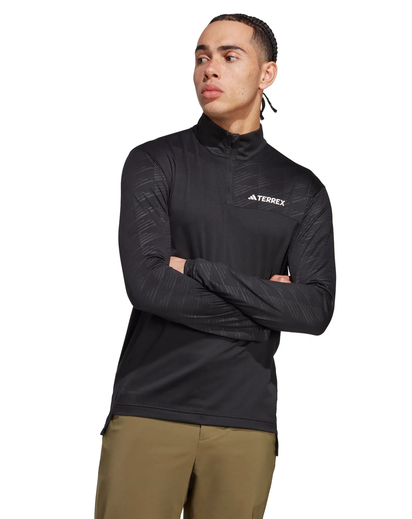 adidas Terrex 1/2 Zip Midlayer- Track Tops