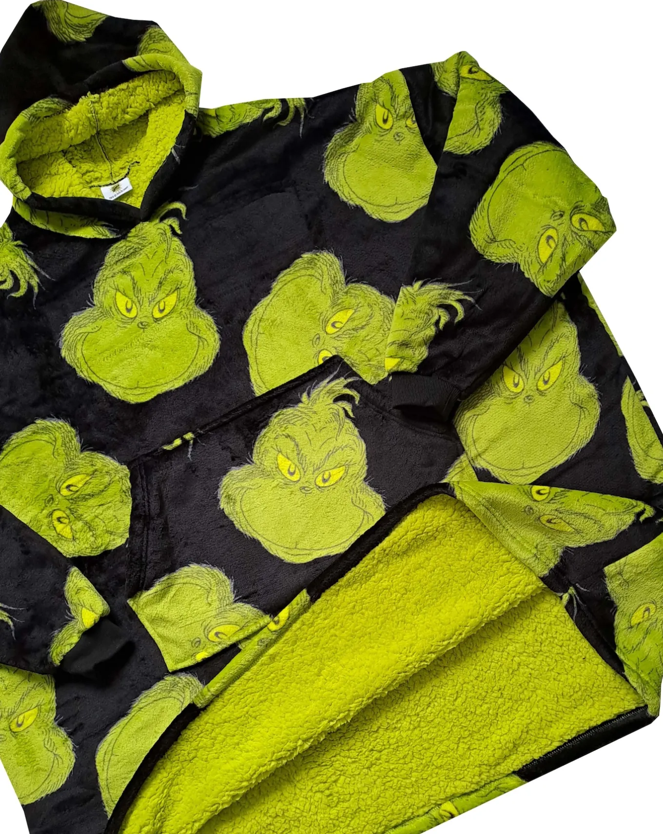 Jacamo Adults Oversize Grinch Hoodie- Hoodies & Sweatshirts