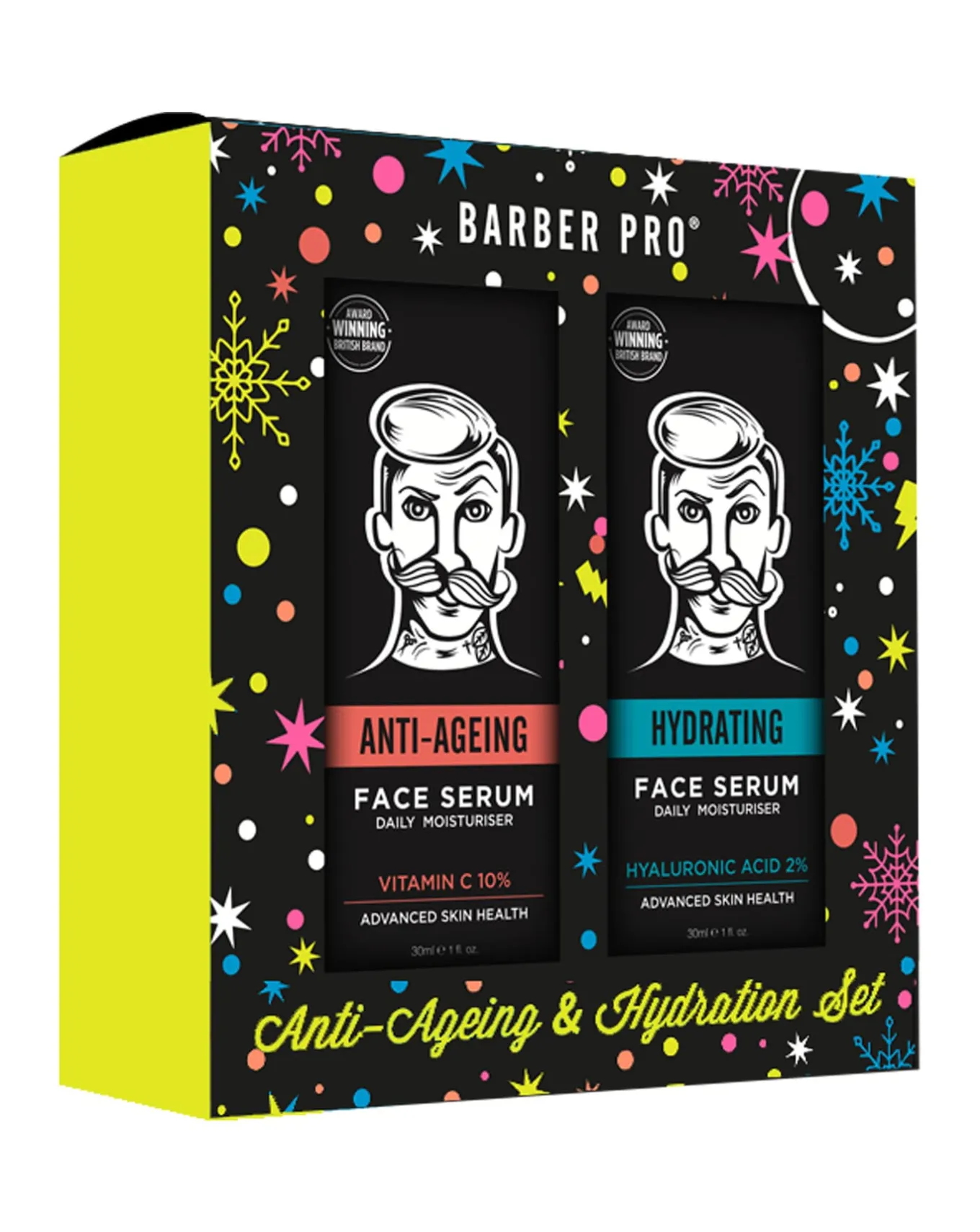 Barber Pro Anti-Ageing & Hydration Set Serum Duo- Skin Care