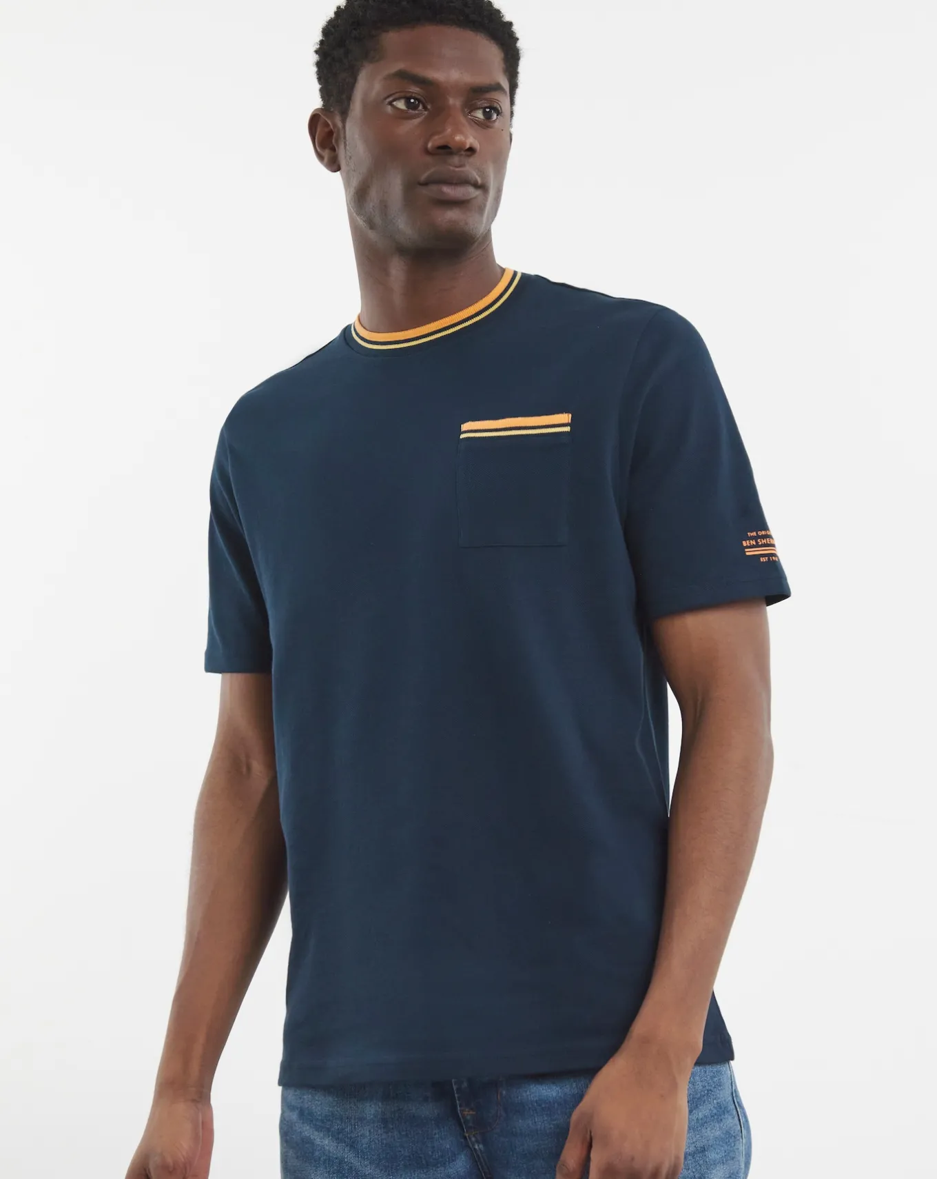 Ben Sherman Pocket Pique T-Shirt- T-shirts & Vests