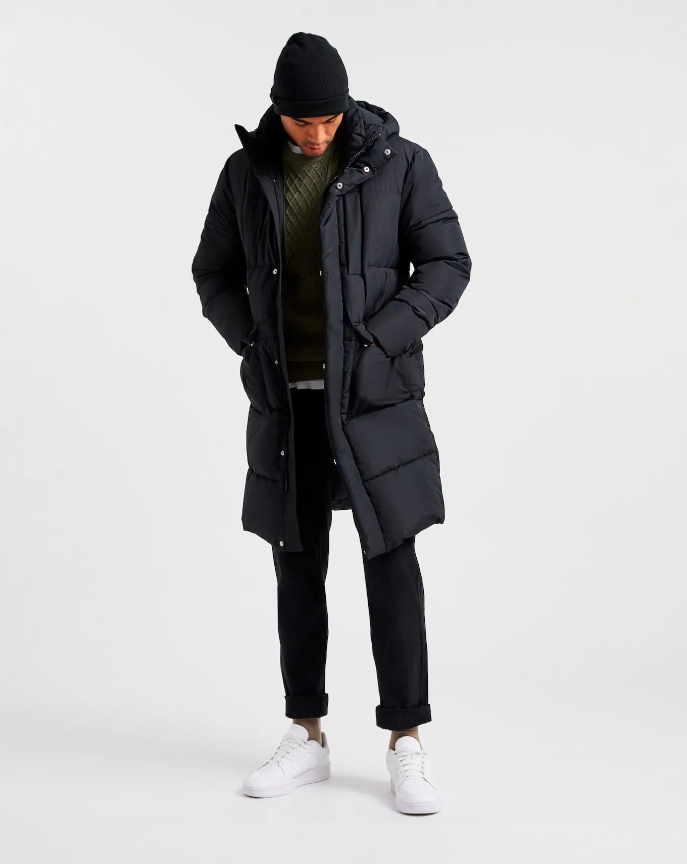 Jacamo Longline Padded Coat- Underwear | Trousers, Chinos & Cargos