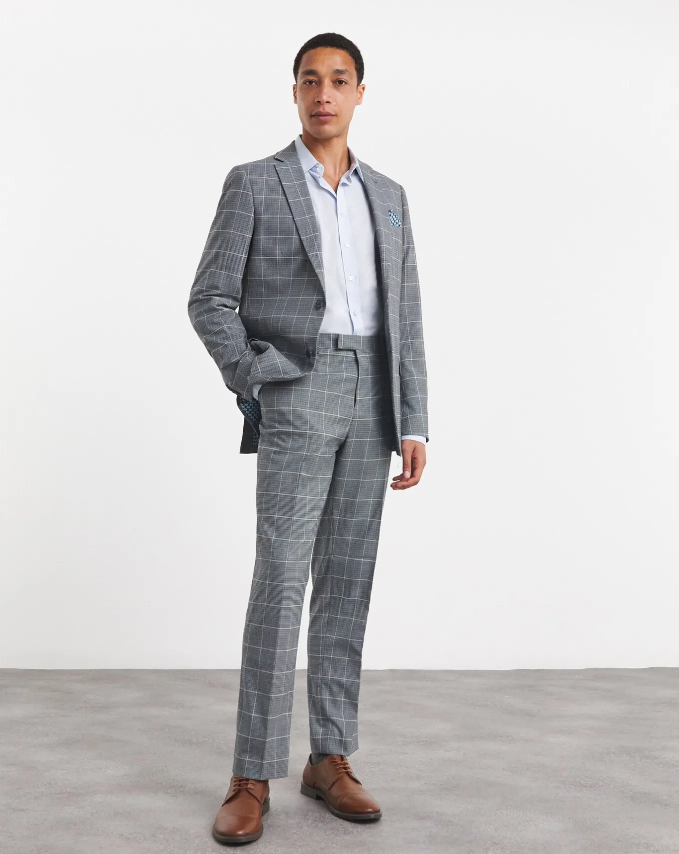 Jacamo Check Regular Fit Suit Jacket- Suit Jackets | Suits & Waistcoats