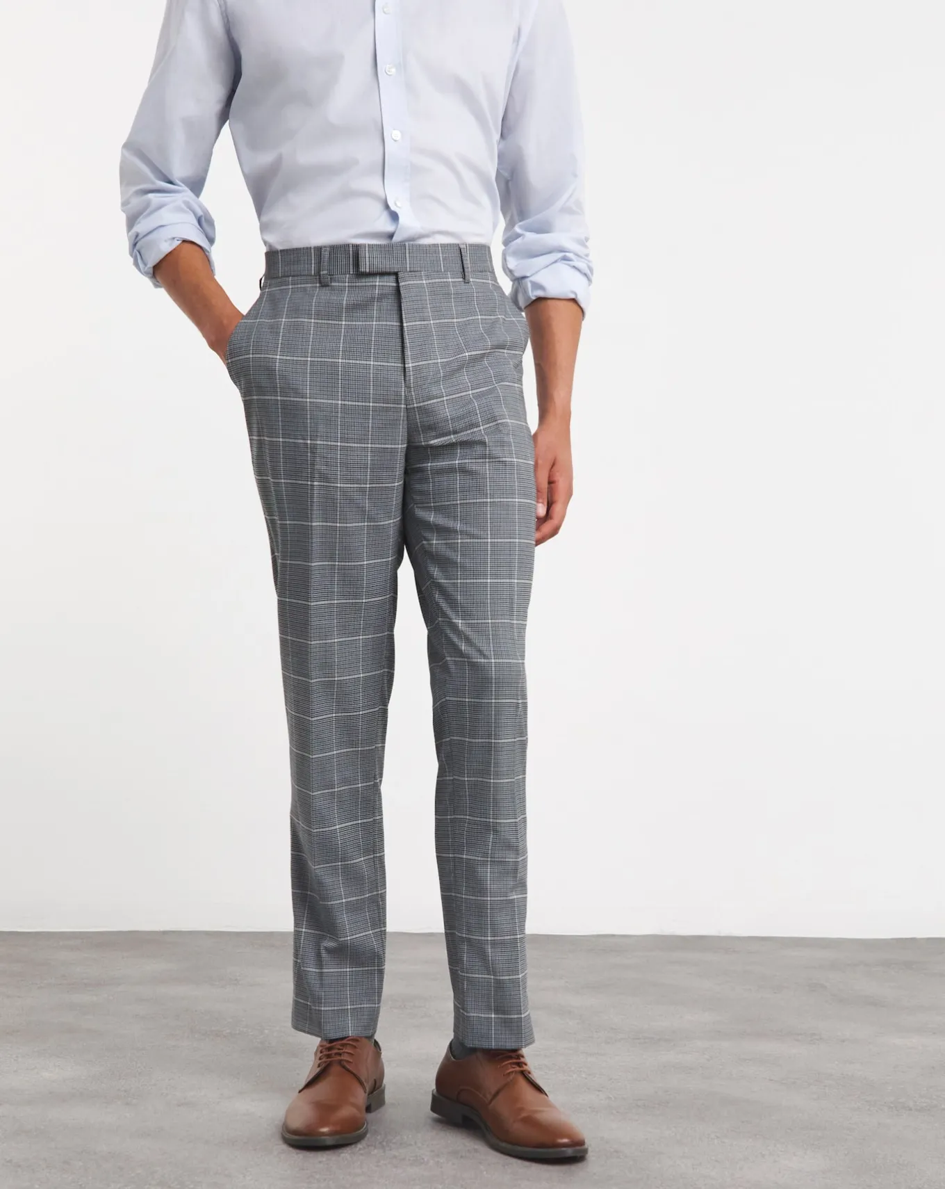 Jacamo Check Regular Fit Suit Trouser- Suit Trousers | Suits & Waistcoats