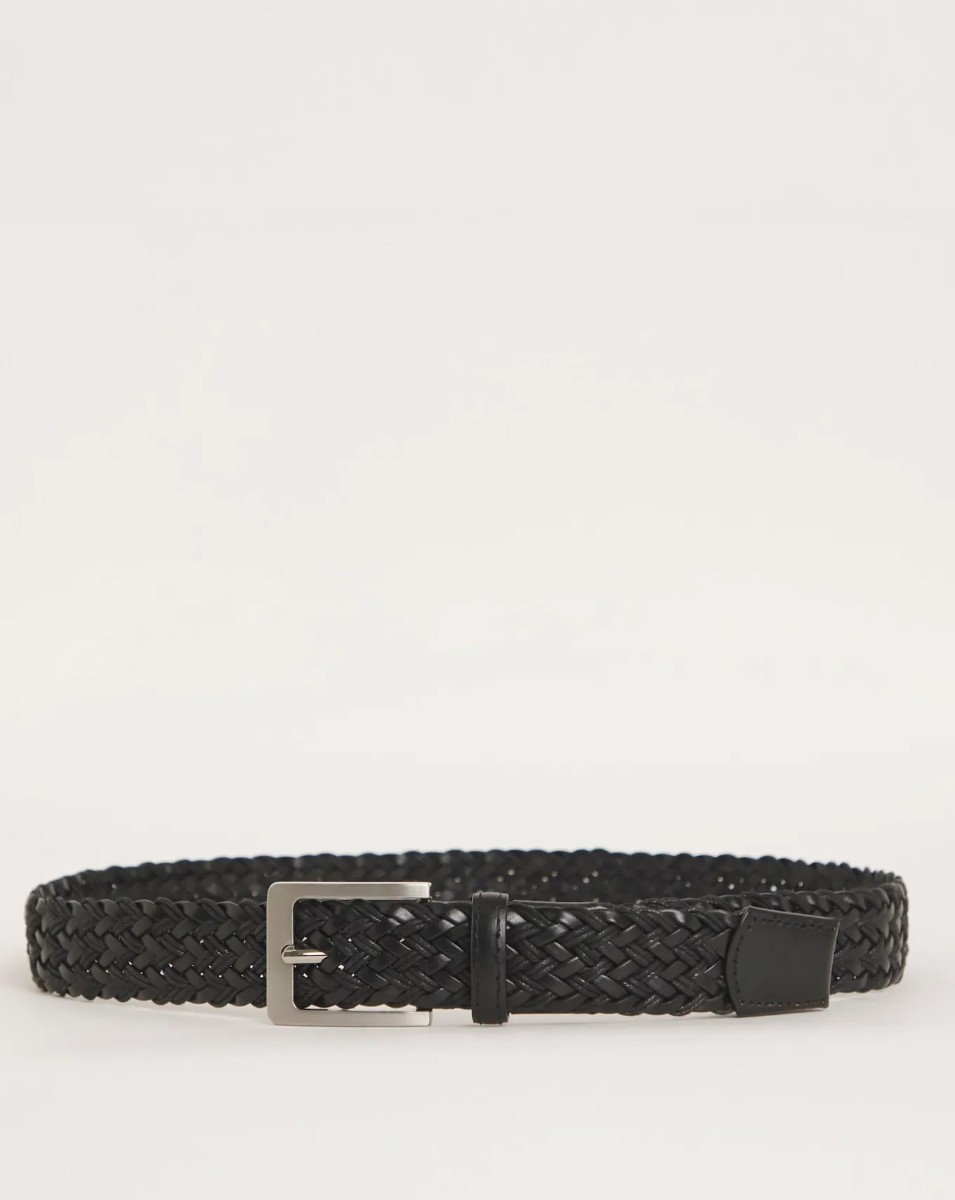 Jacamo Bonded Leather Plaited Belt- Belts