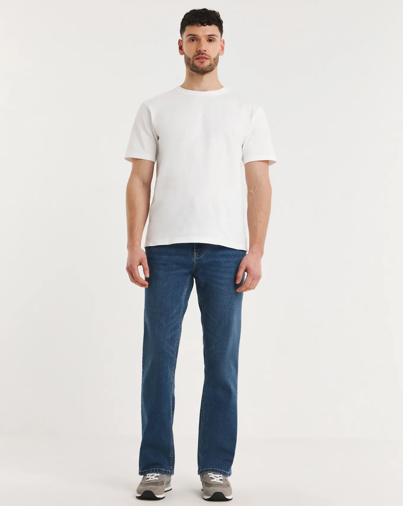 Jacamo Bootcut Fit Stretch Jeans Mid Wash- Bootcut | Jeans