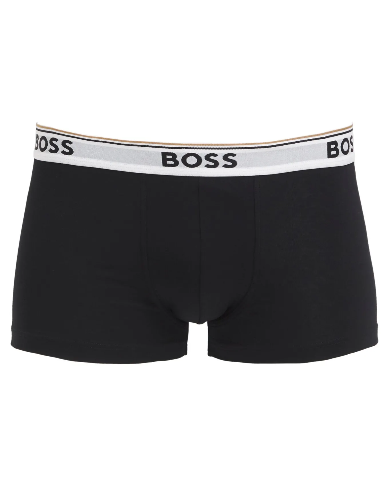 BOSS 3 Pack Black Power Logo Trunks- Underwear