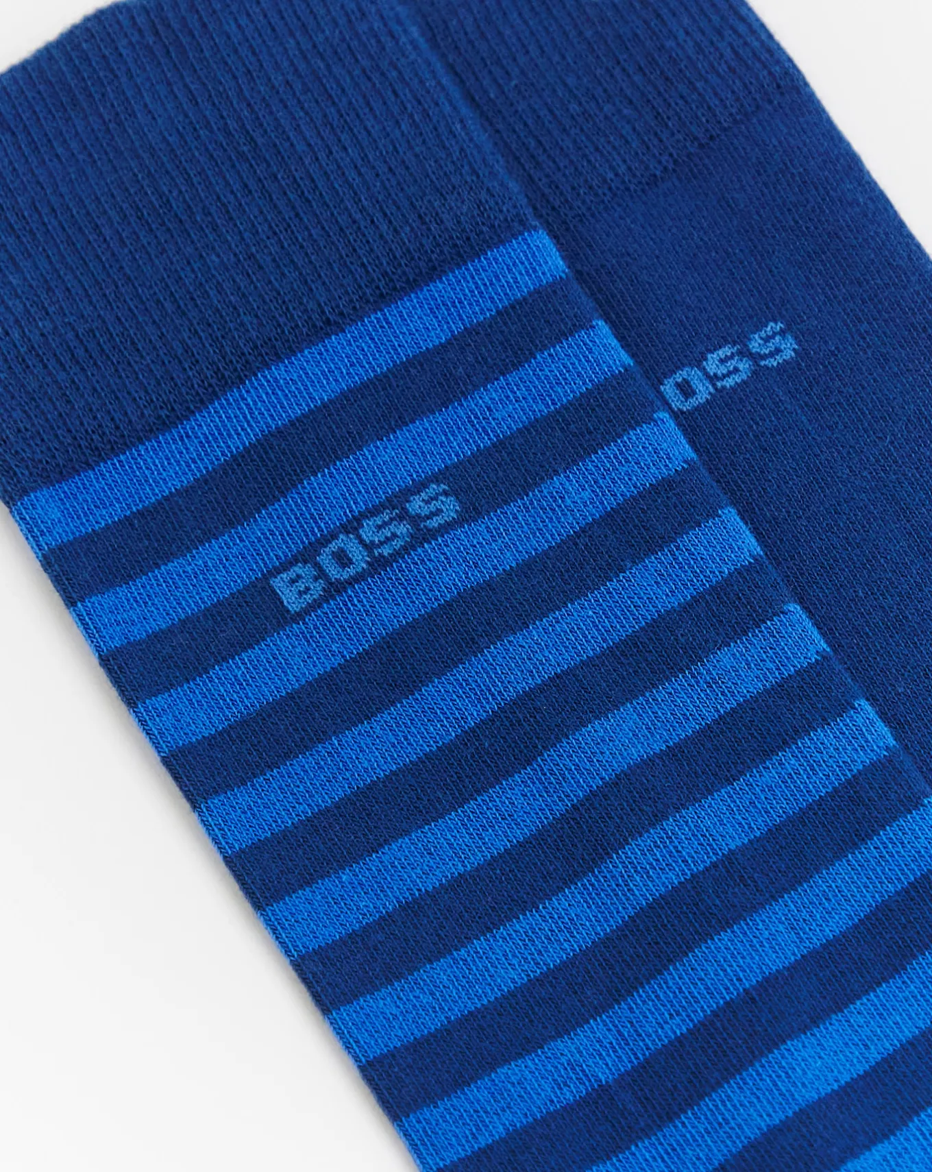 BOSS 2 Pack Blue Stripe Sock- Socks