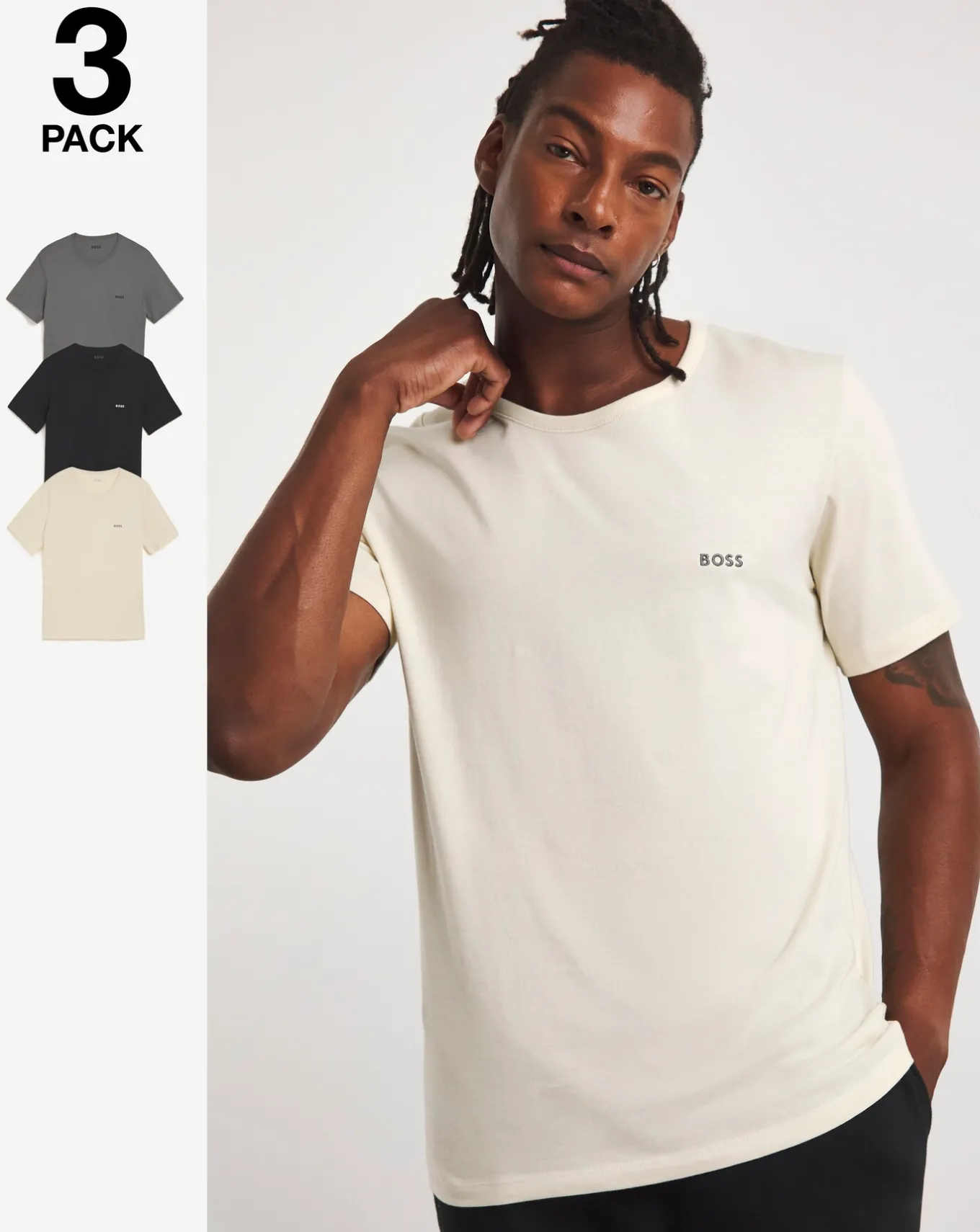 BOSS 3 Pack Crew Neck Lounge T-shirts- T-shirts & Vests | Nightwear