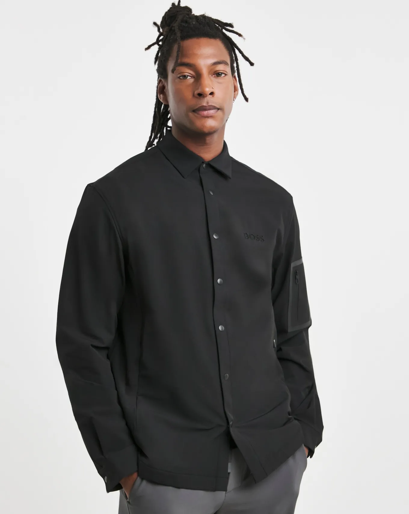 BOSS Arm Pocket Overshirt- Shirts