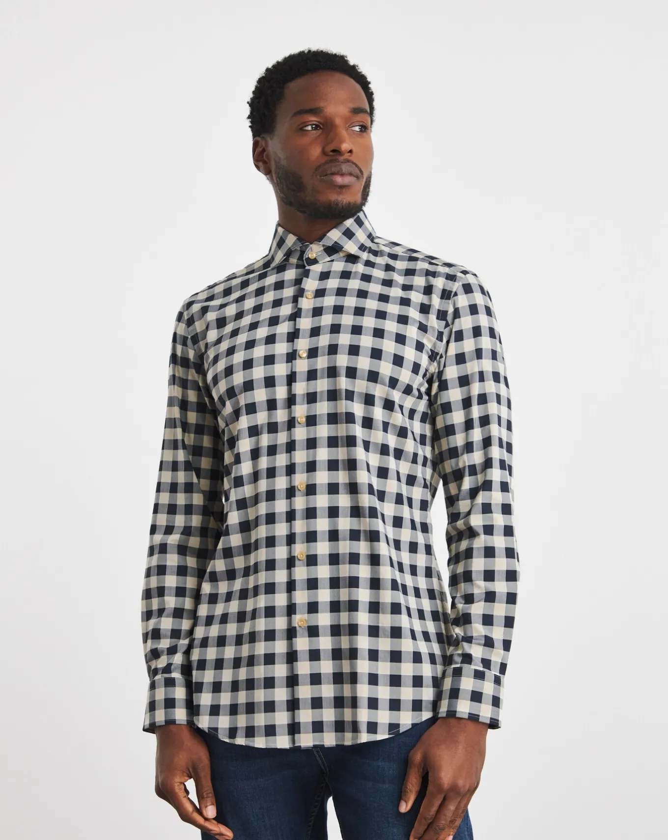 BOSS Check Long Sleeve Shirt- Shirts