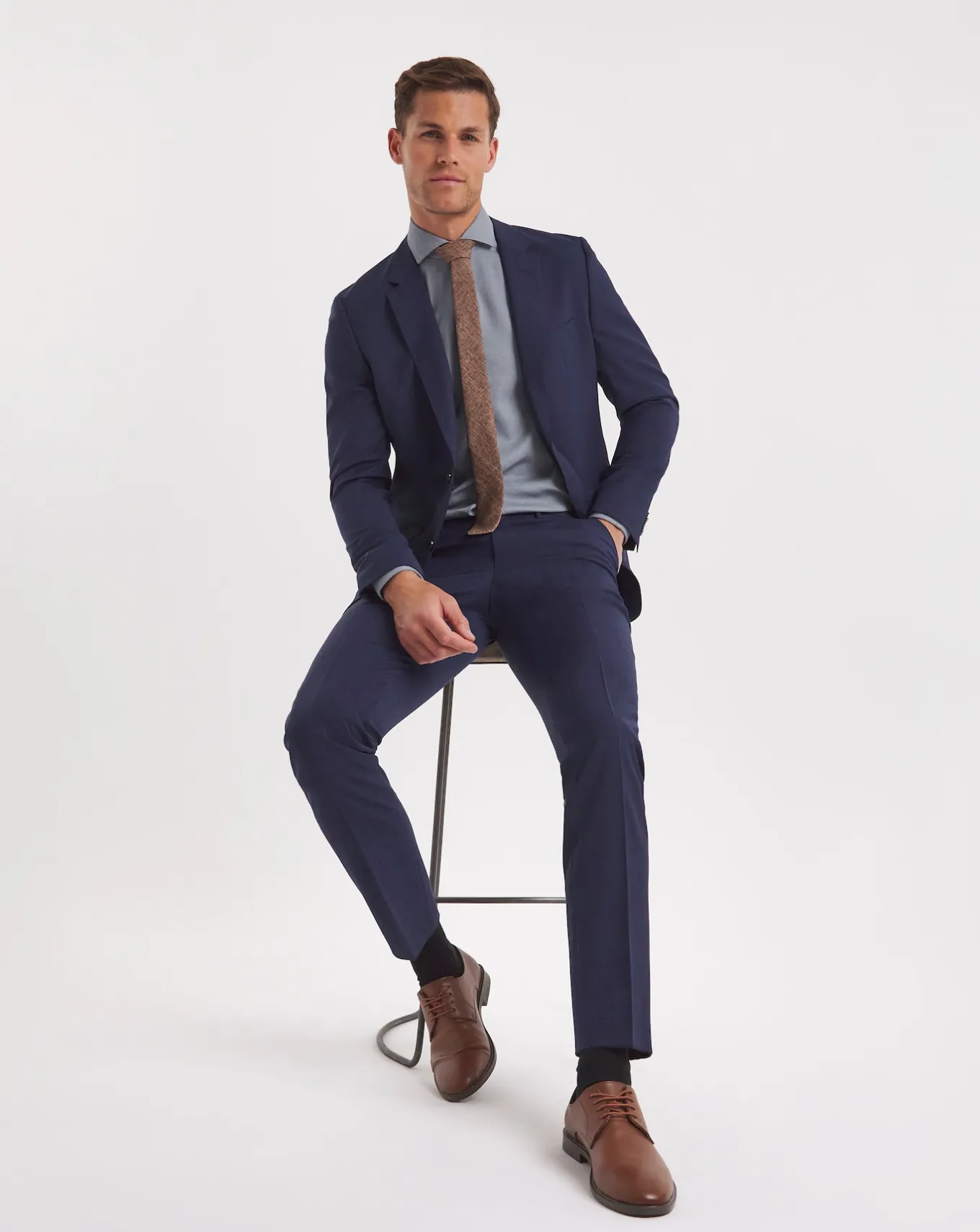 BOSS Wool Mix Suit Trouser- Suit Trousers | Suits & Waistcoats