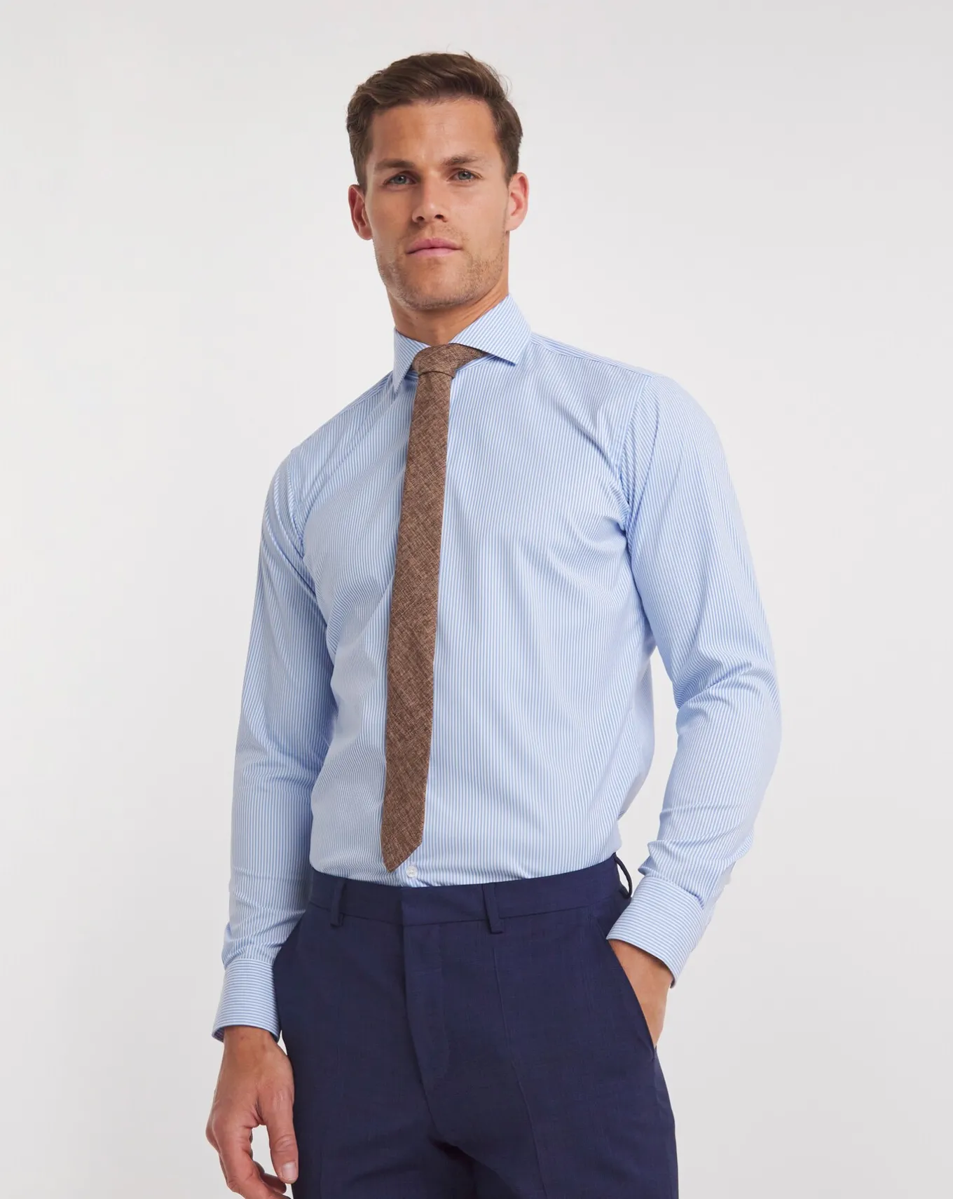 BOSS Regular Fit Stripe Formal Shirt- Shirts | Shirts