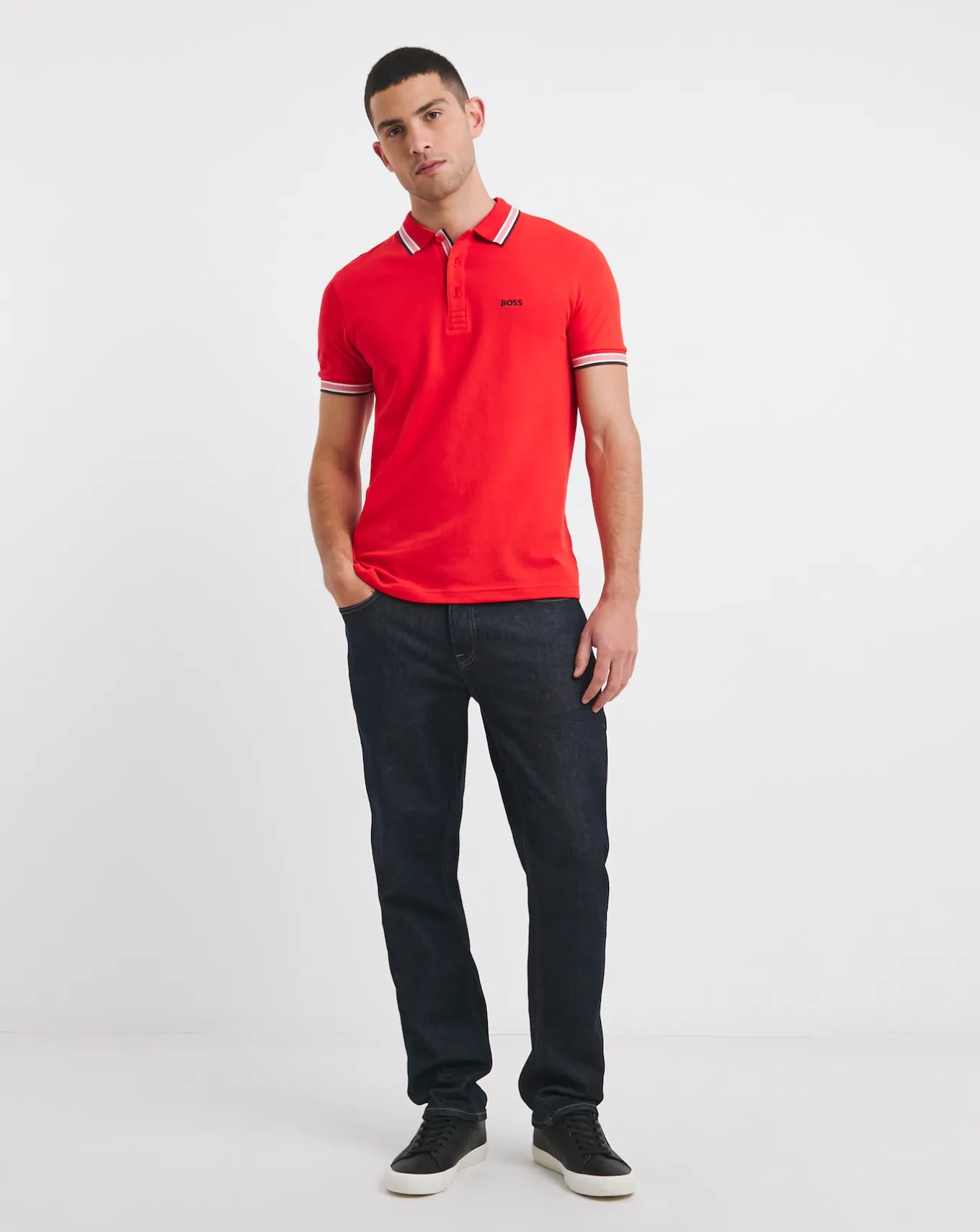 BOSS Short Sleeve Classic Paddy Polo- Polo Shirts