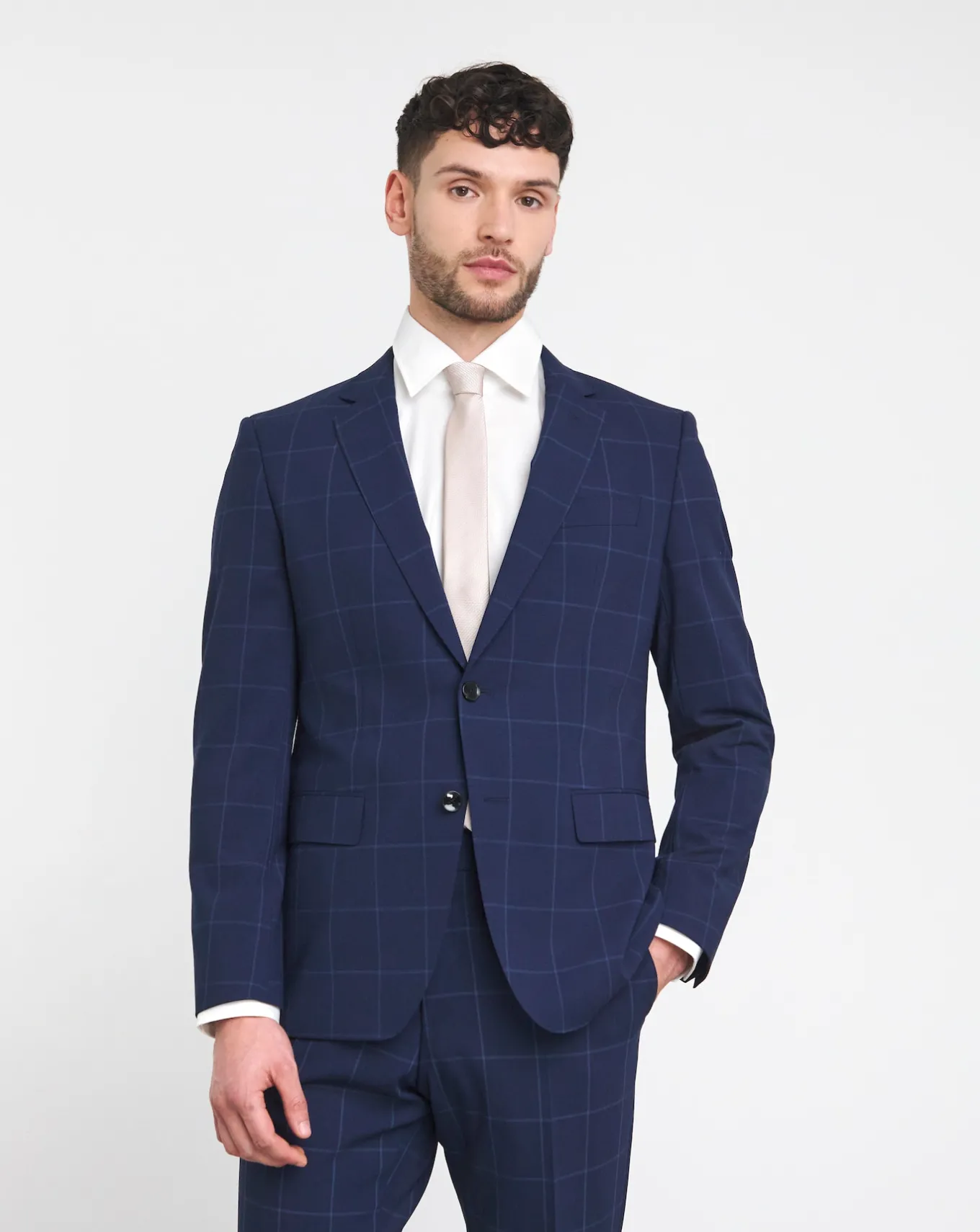 BOSS Slim Fit Check Suit Jacket- Suit Jackets | Suits & Waistcoats