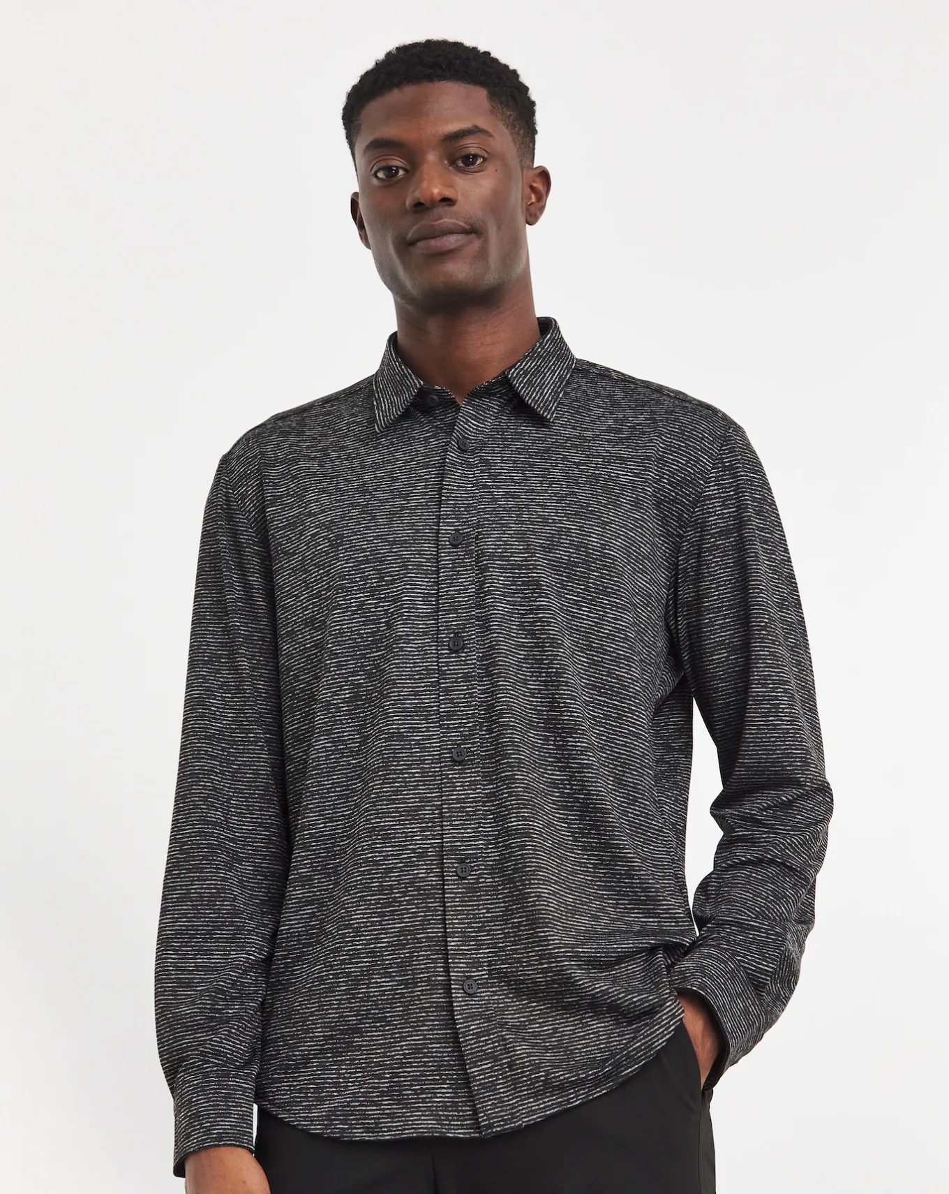 BOSS Stretch Marl Shirt- Shirts