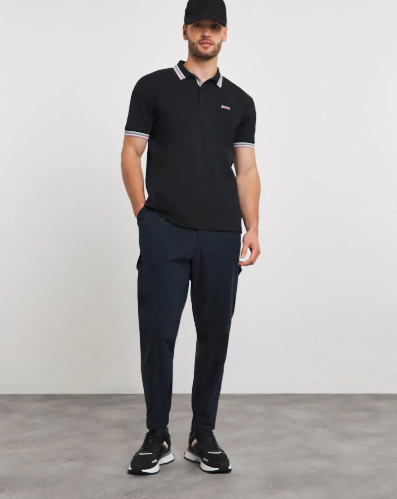 BOSS Tapered Cargo Trouser Dark Blue- Trousers, Chinos & Cargos