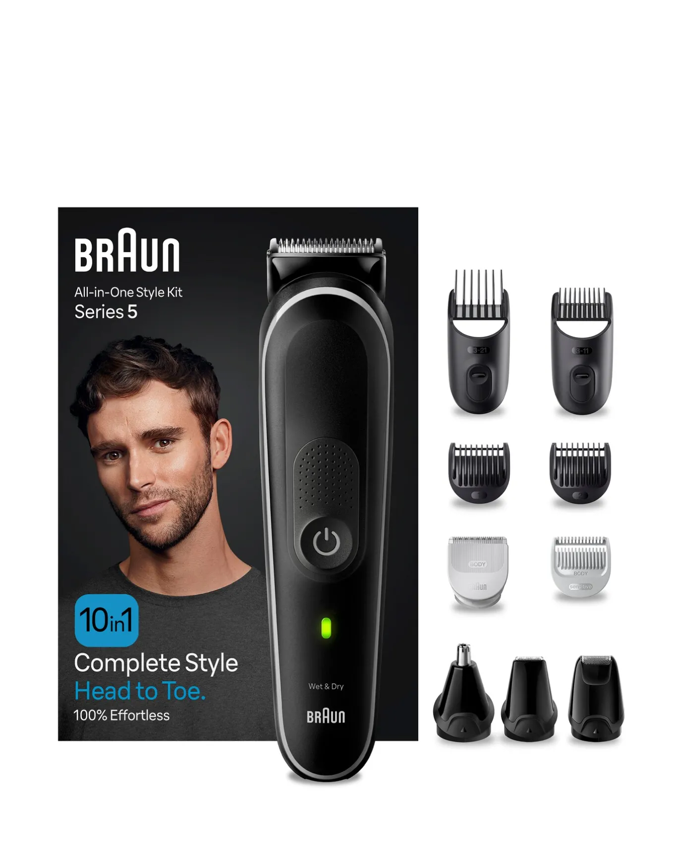 Braun All-In-One Style Kit Series 5 MGK5440, 10-in-1- Shaving