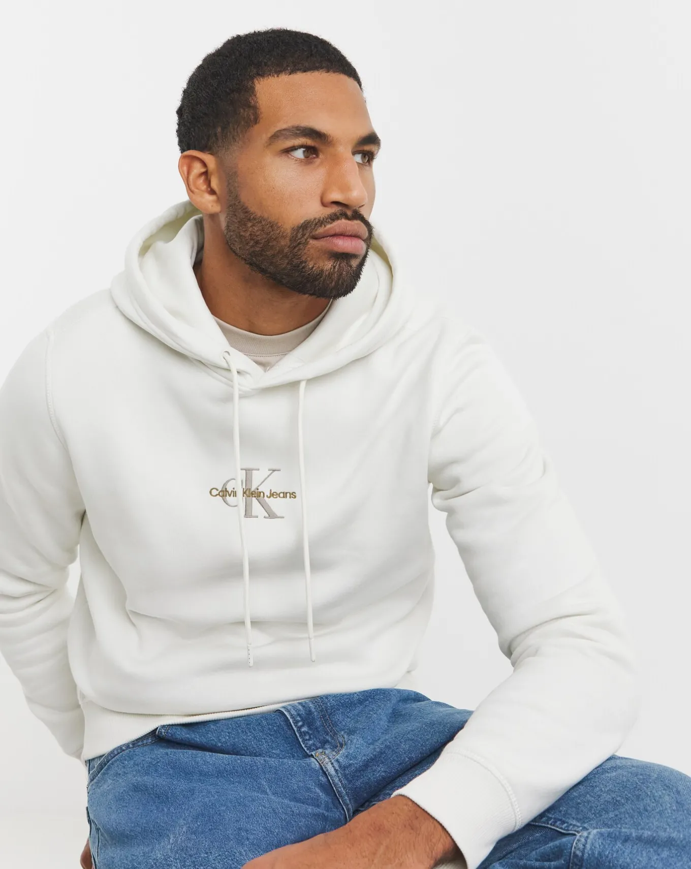 Calvin Klein Jeans Monogram Hoodie- Hoodies & Sweatshirts