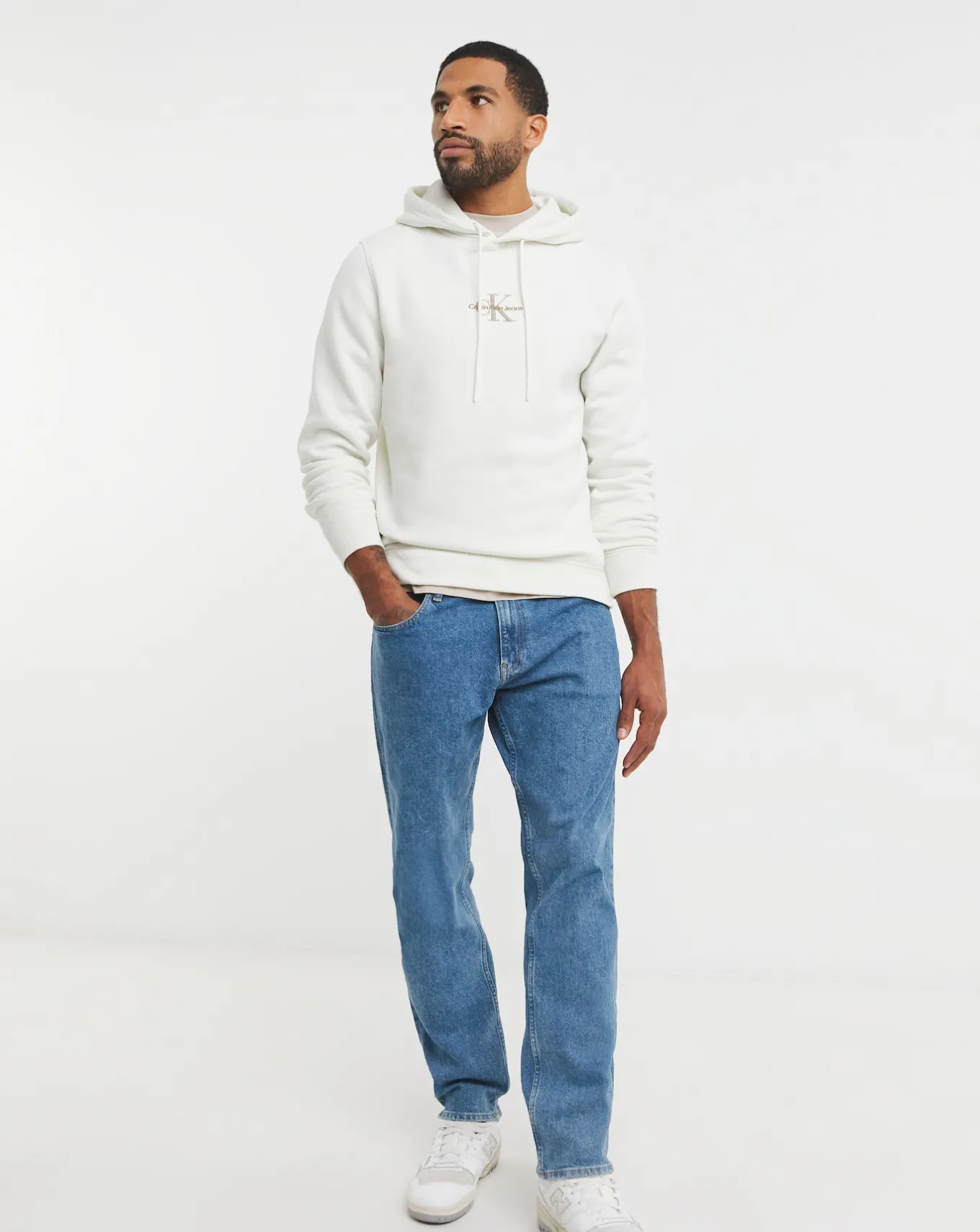 Calvin Klein Jeans Monogram Hoodie- Hoodies & Sweatshirts