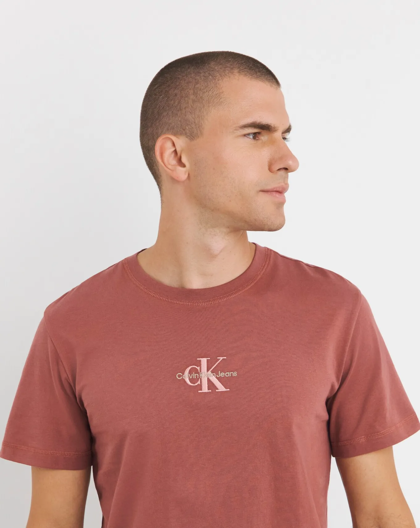 Calvin Klein Jeans Short Sleeve Monologo T-Shirt- T-shirts & Vests