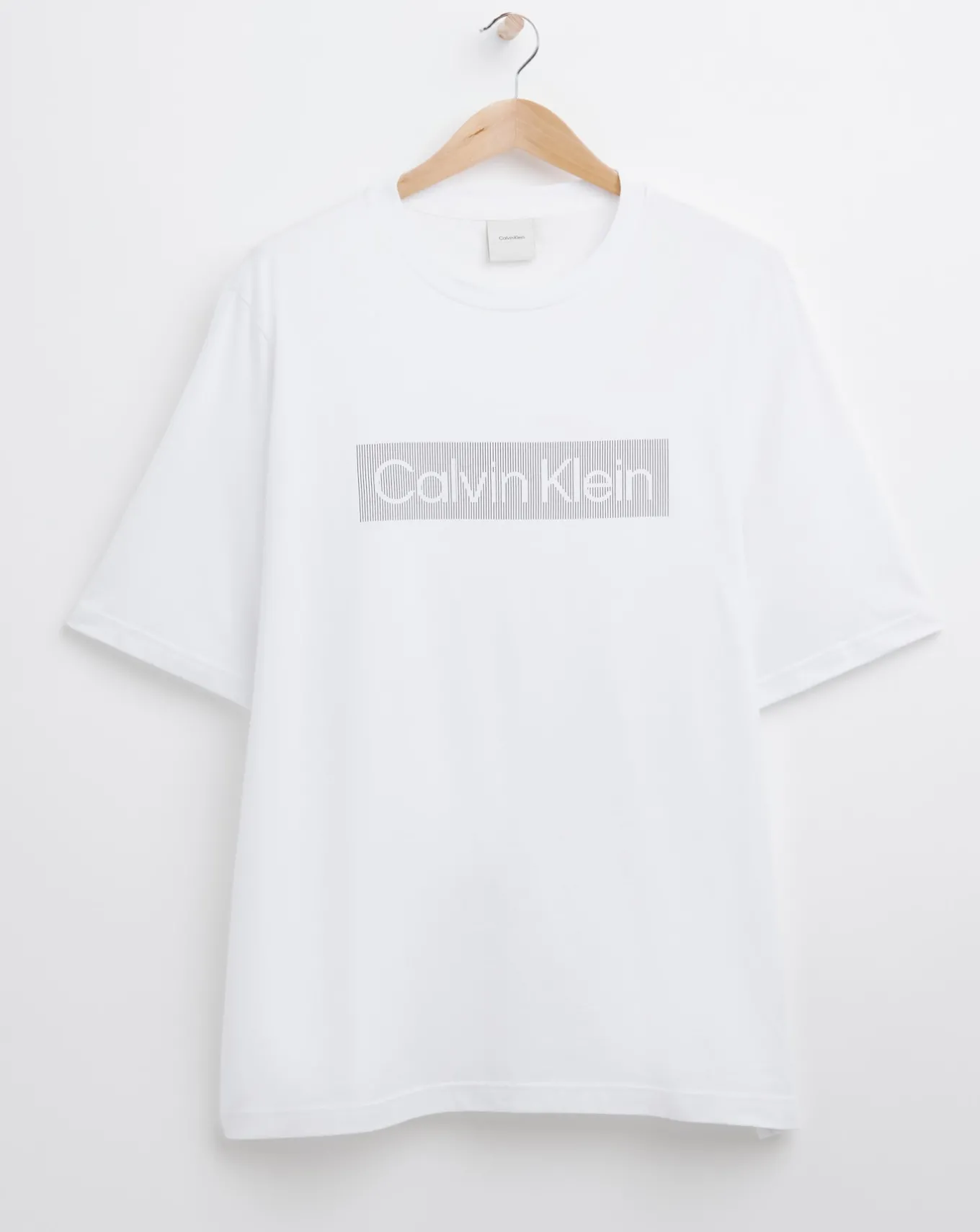 Calvin Klein Short Sleeve Box Striped T-Shirt- T-shirts & Vests