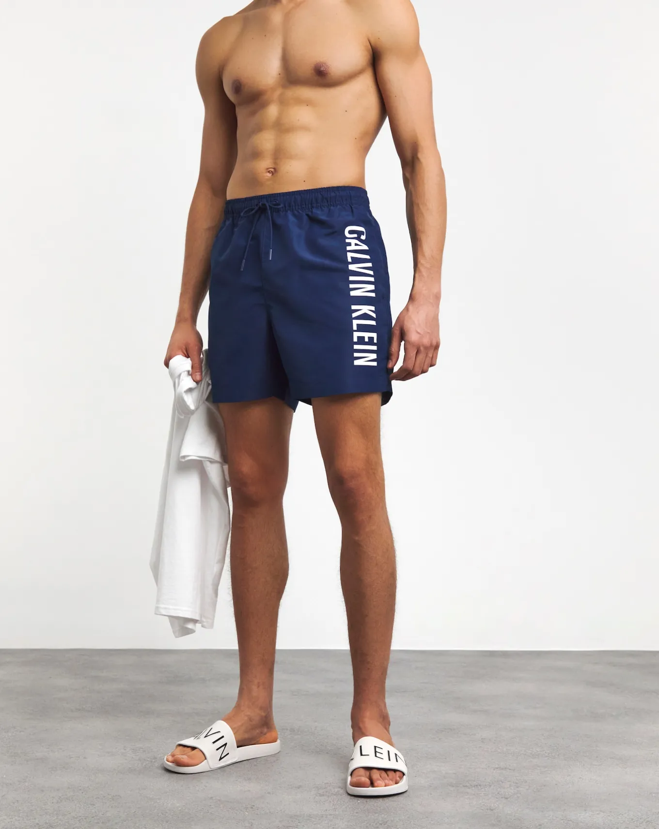 Calvin Klein Side Logo Swimshort- Shorts