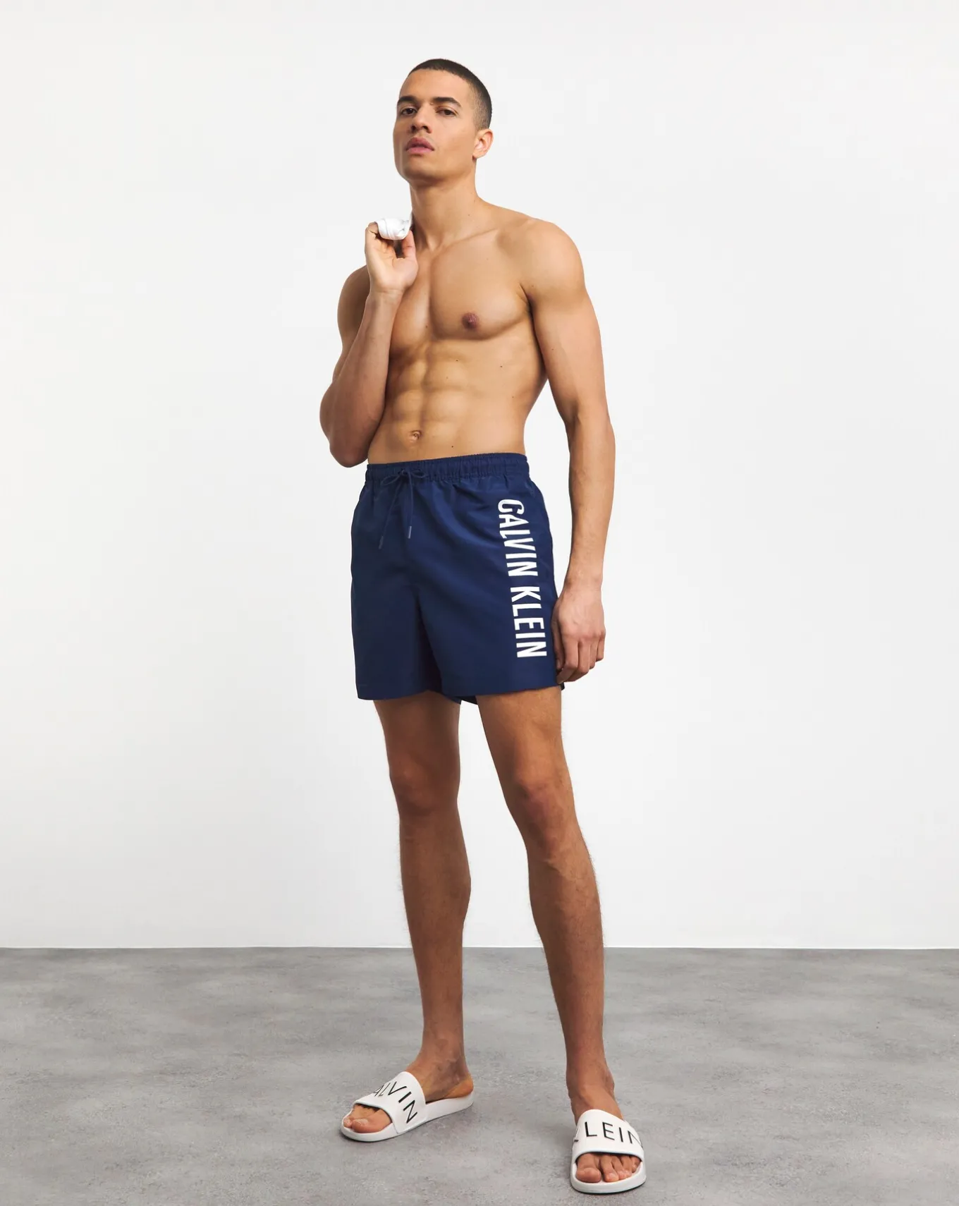 Calvin Klein Side Logo Swimshort- Shorts