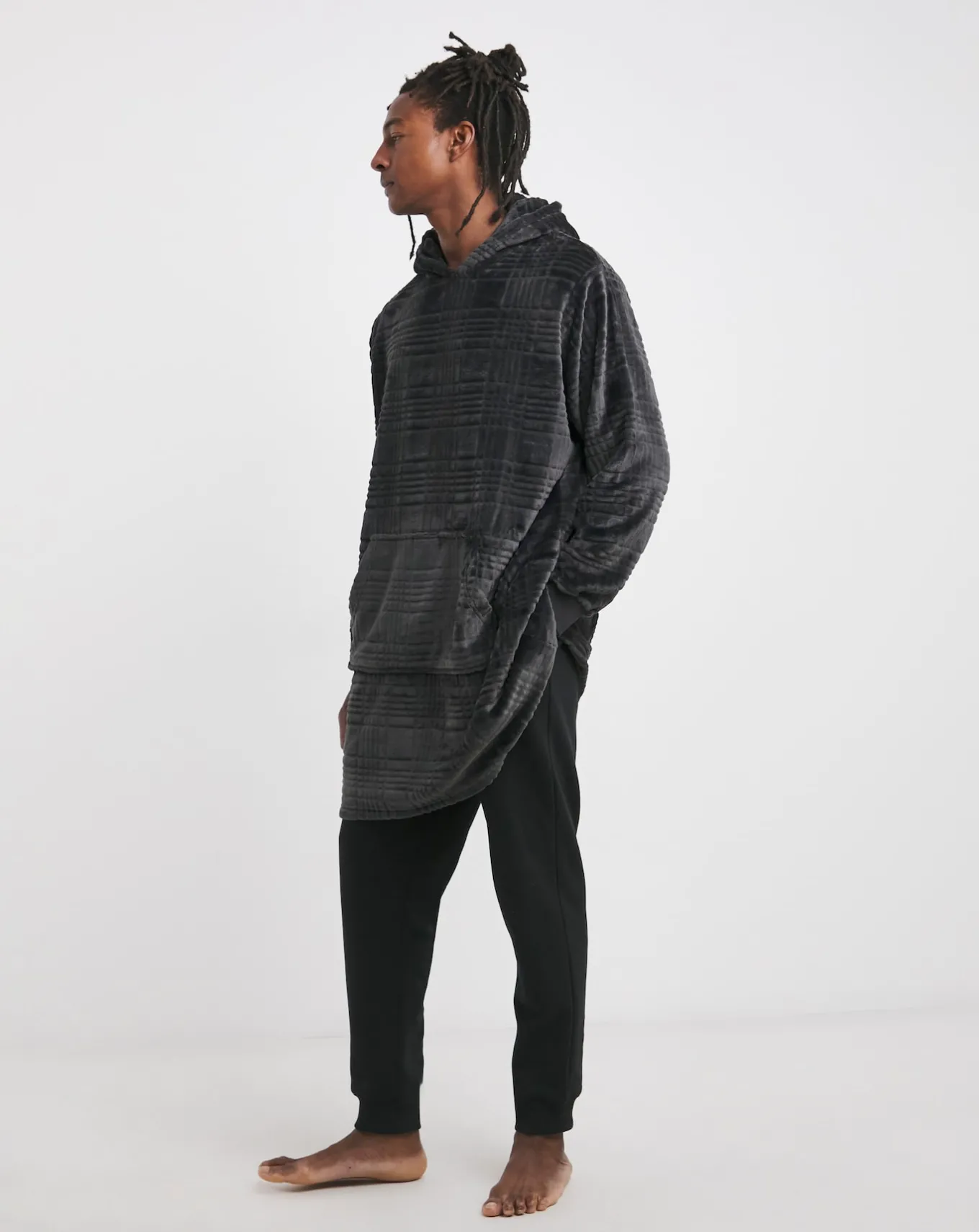 Jacamo Clipped Oversized Hoodie- Nightwear