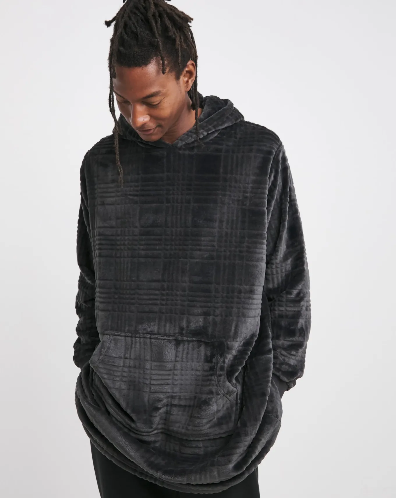 Jacamo Clipped Oversized Hoodie- Nightwear