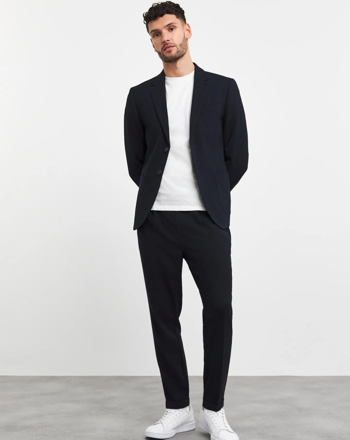 Jacamo Drawcord Tapered Trouser- Suit Trousers | Trousers, Chinos & Cargos