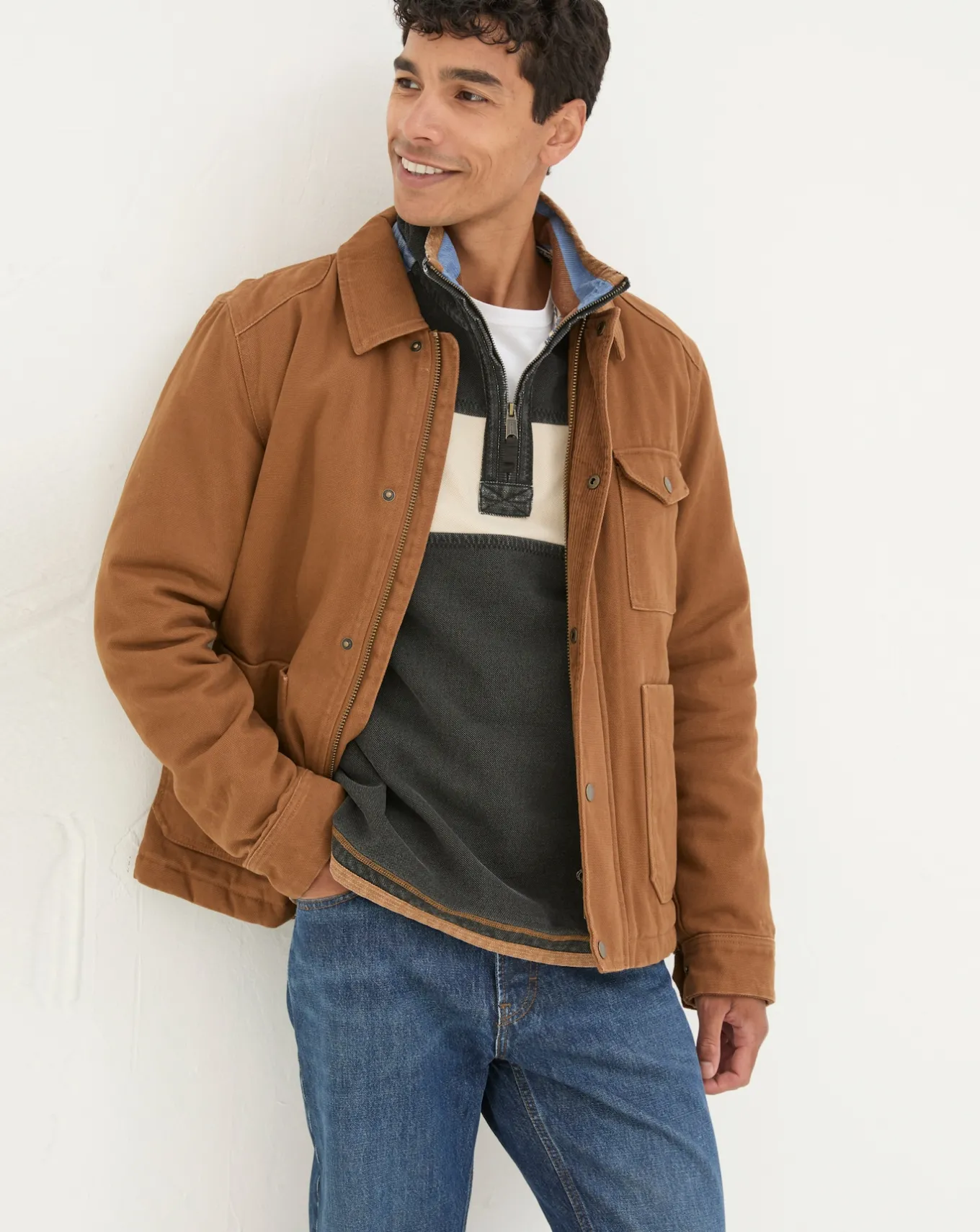 FatFace Brandon Canvas Jacket- Coats & Jackets