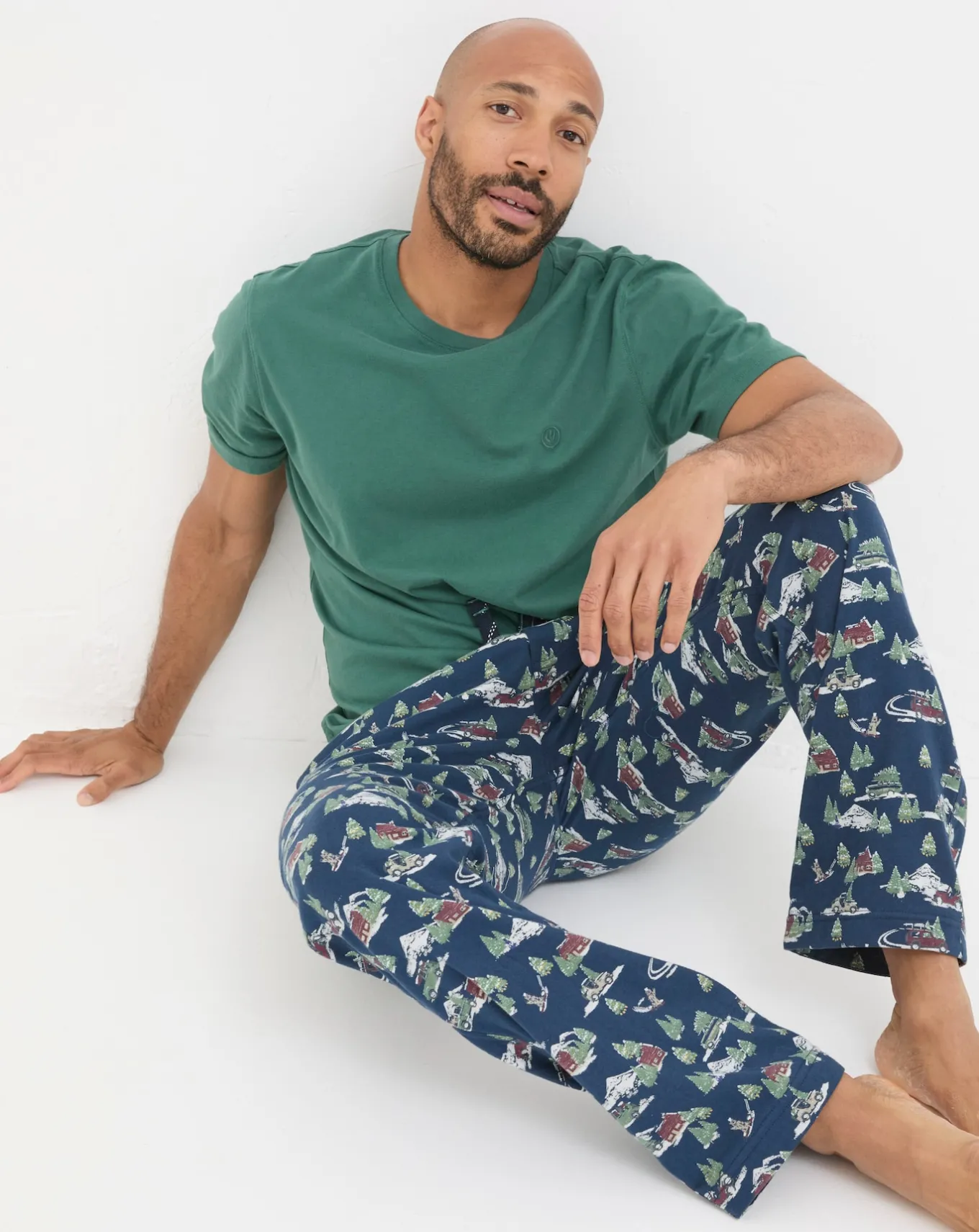 FatFace Jeep Print Pyjama Bottoms- Nightwear