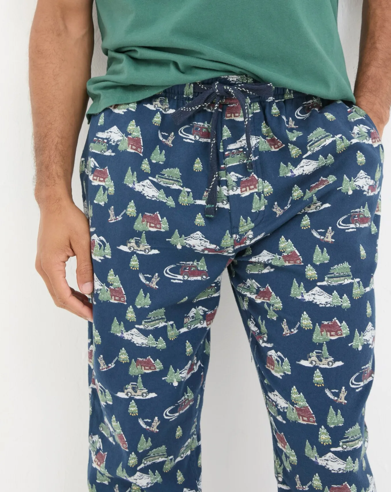 FatFace Jeep Print Pyjama Bottoms- Nightwear