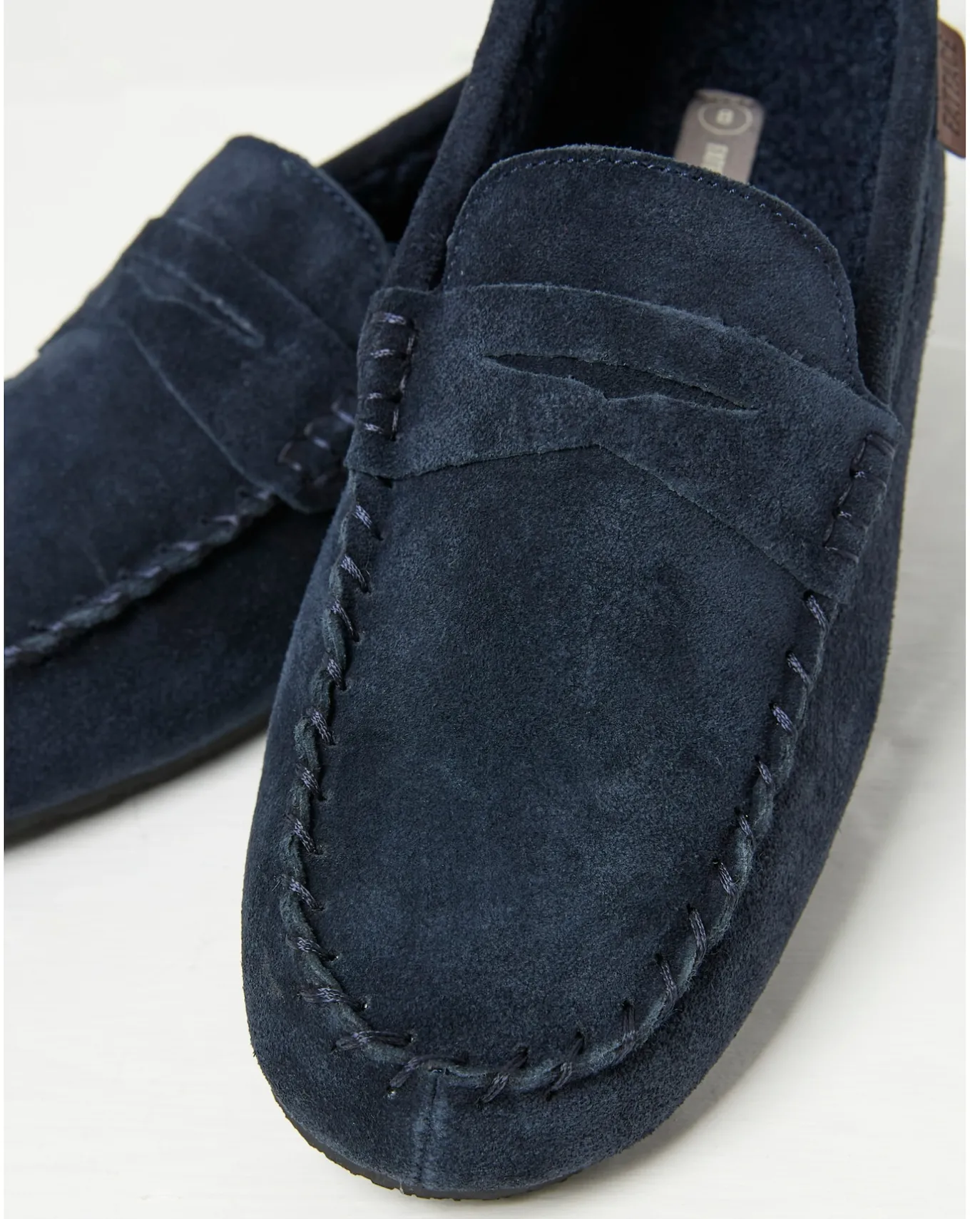 FatFace Suede Moccasin Slippers- Slippers | Nightwear