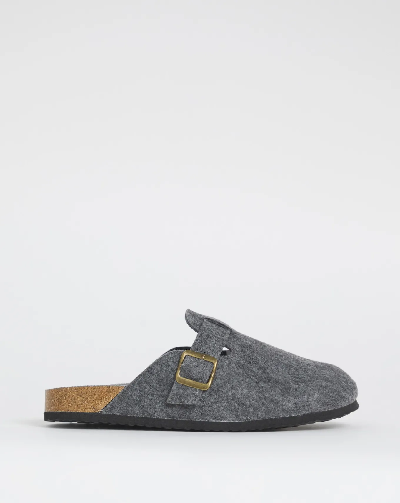 Jacamo Felt Mule Slipper Wide- Wide Fit | Slippers