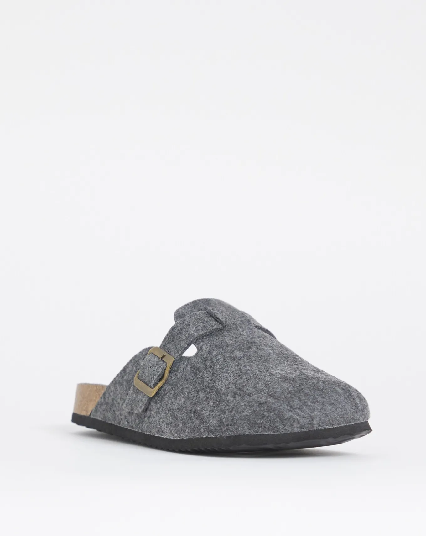 Jacamo Felt Mule Slipper Wide- Wide Fit | Slippers