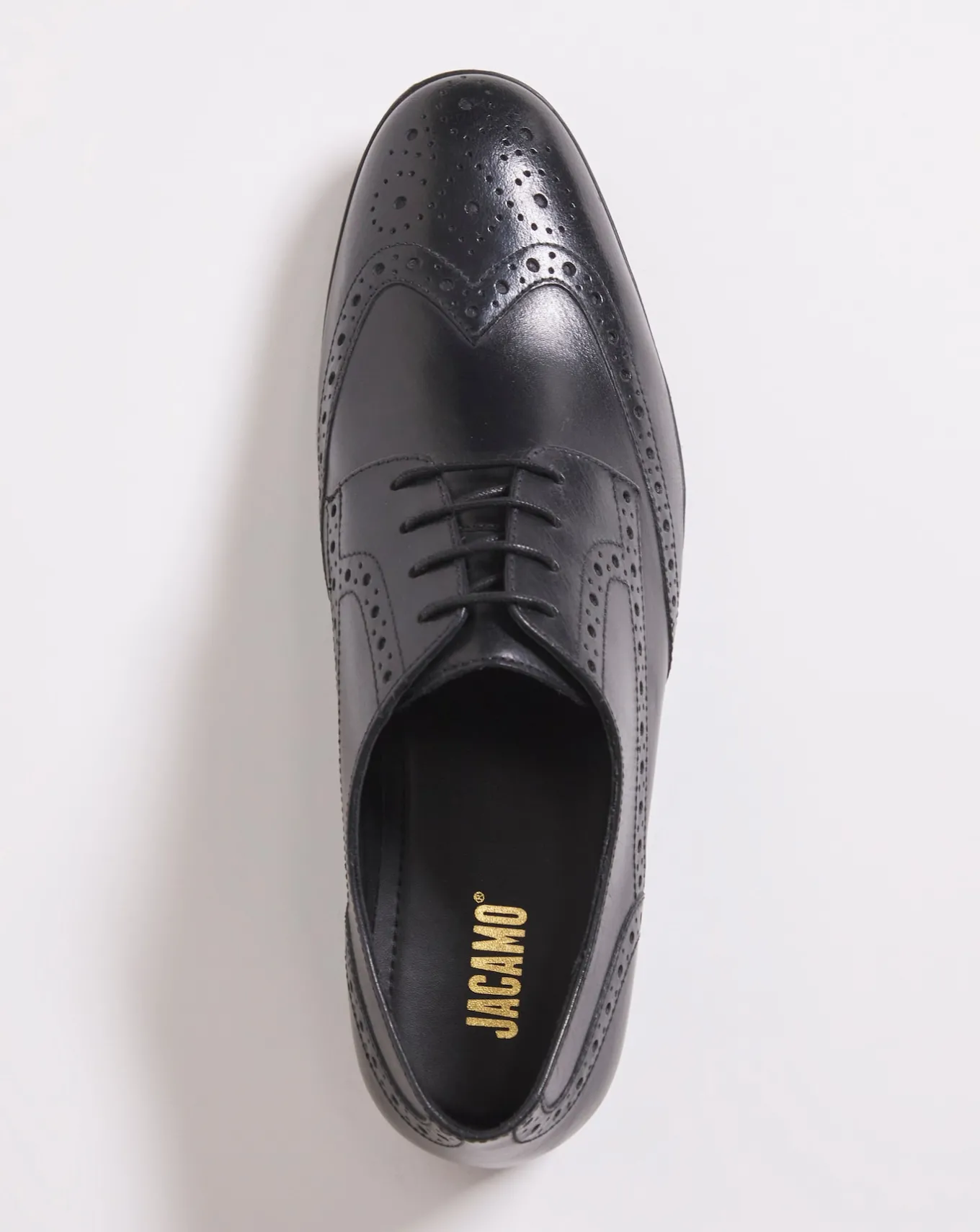 Jacamo Formal Leather Brogue Wide- Wide Fit | Smart Shoes