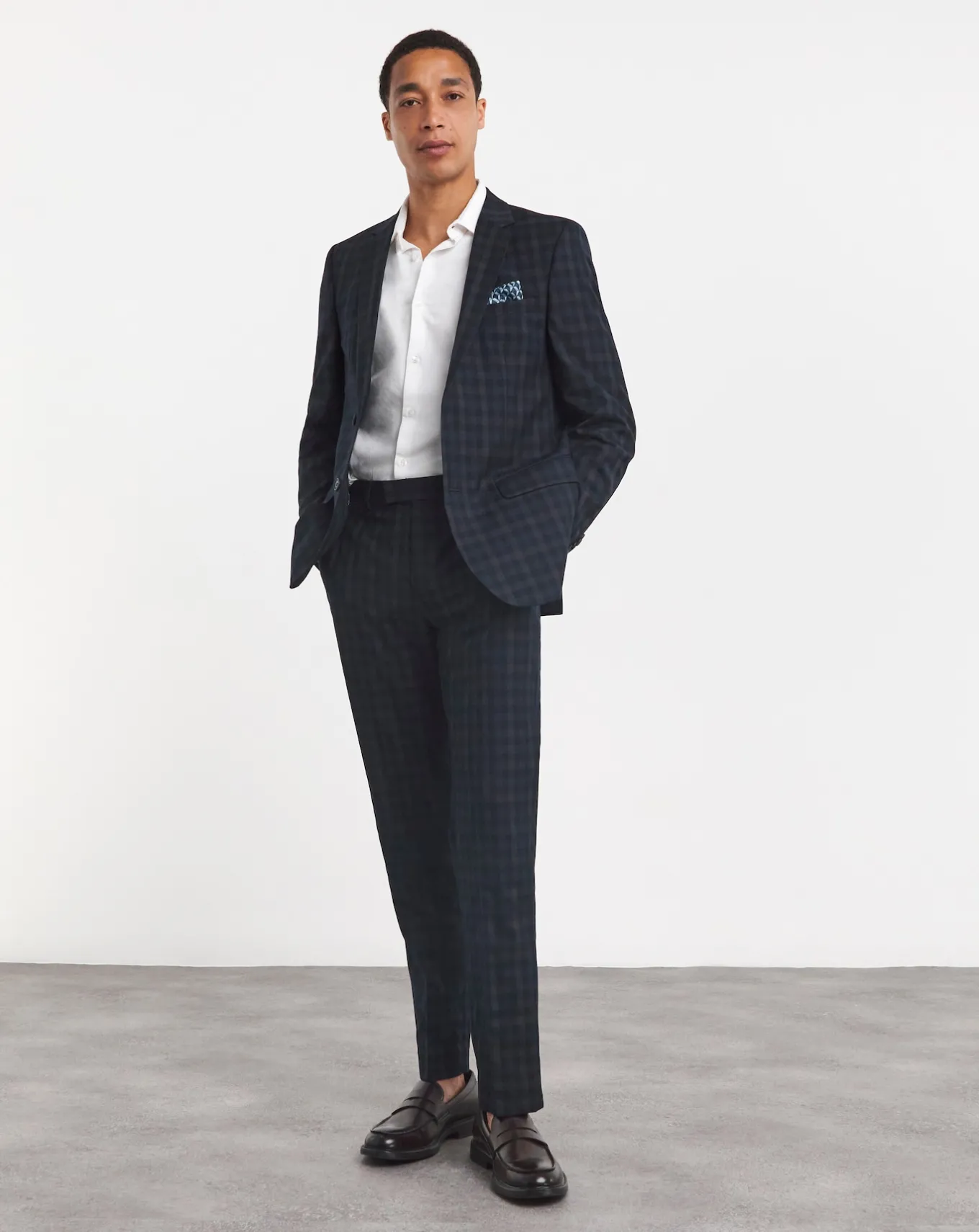 Jacamo Gingham Check Suit Trousers- Suit Trousers | Suits & Waistcoats