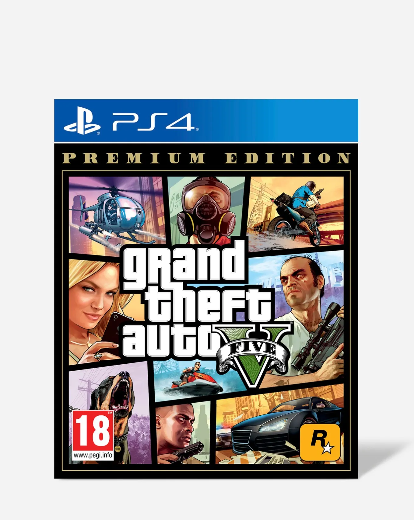 Playstation Grand Theft Auto V Premium Edition (PS4)- Games & Consoles