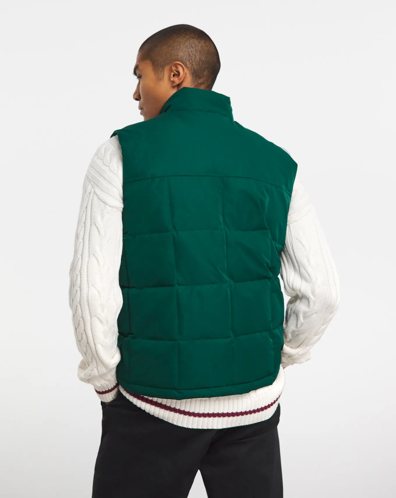 Jacamo Square Quilt Padded Gilet- Coats & Jackets