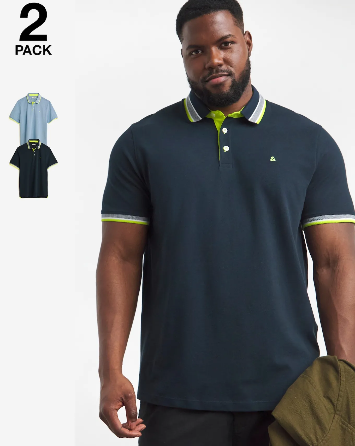 JACK & JONES Jack & Jones 2 Pack Paulos Polo- Polo Shirts