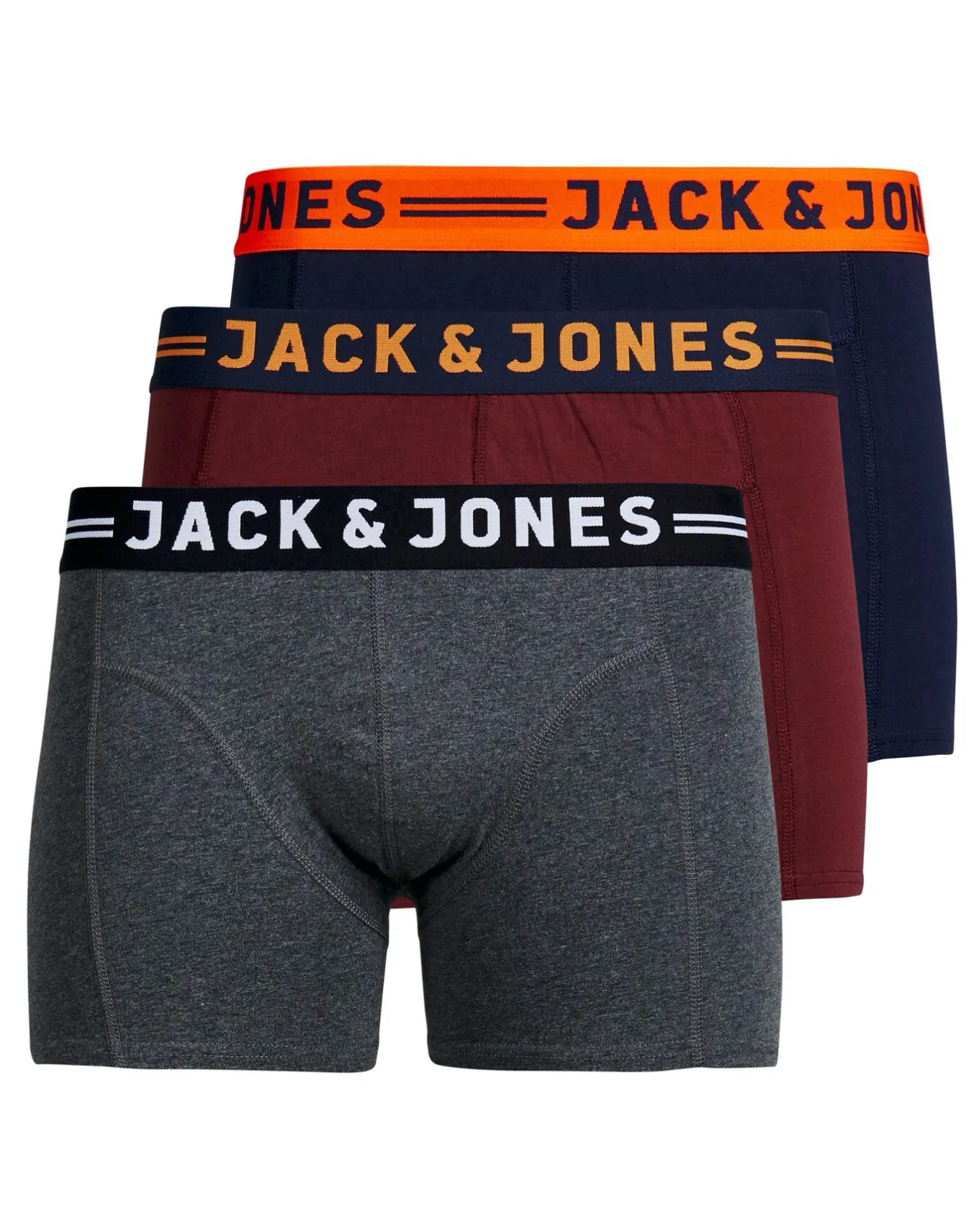 JACK & JONES Jack & Jones Lichfield 3 Pack Boxers- Underwear