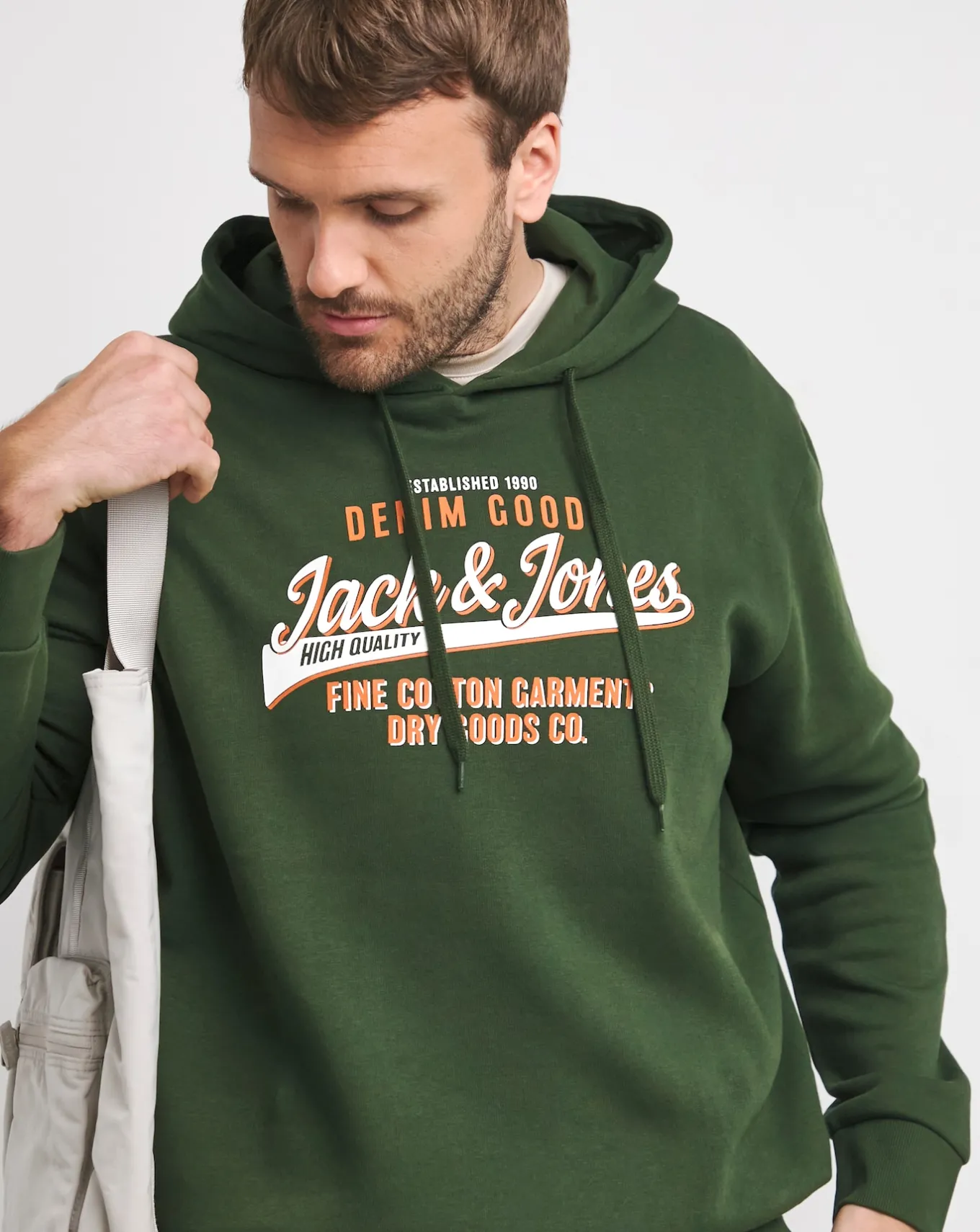 JACK & JONES Jack & Jones Logo Sweat Hoody- Hoodies & Sweatshirts