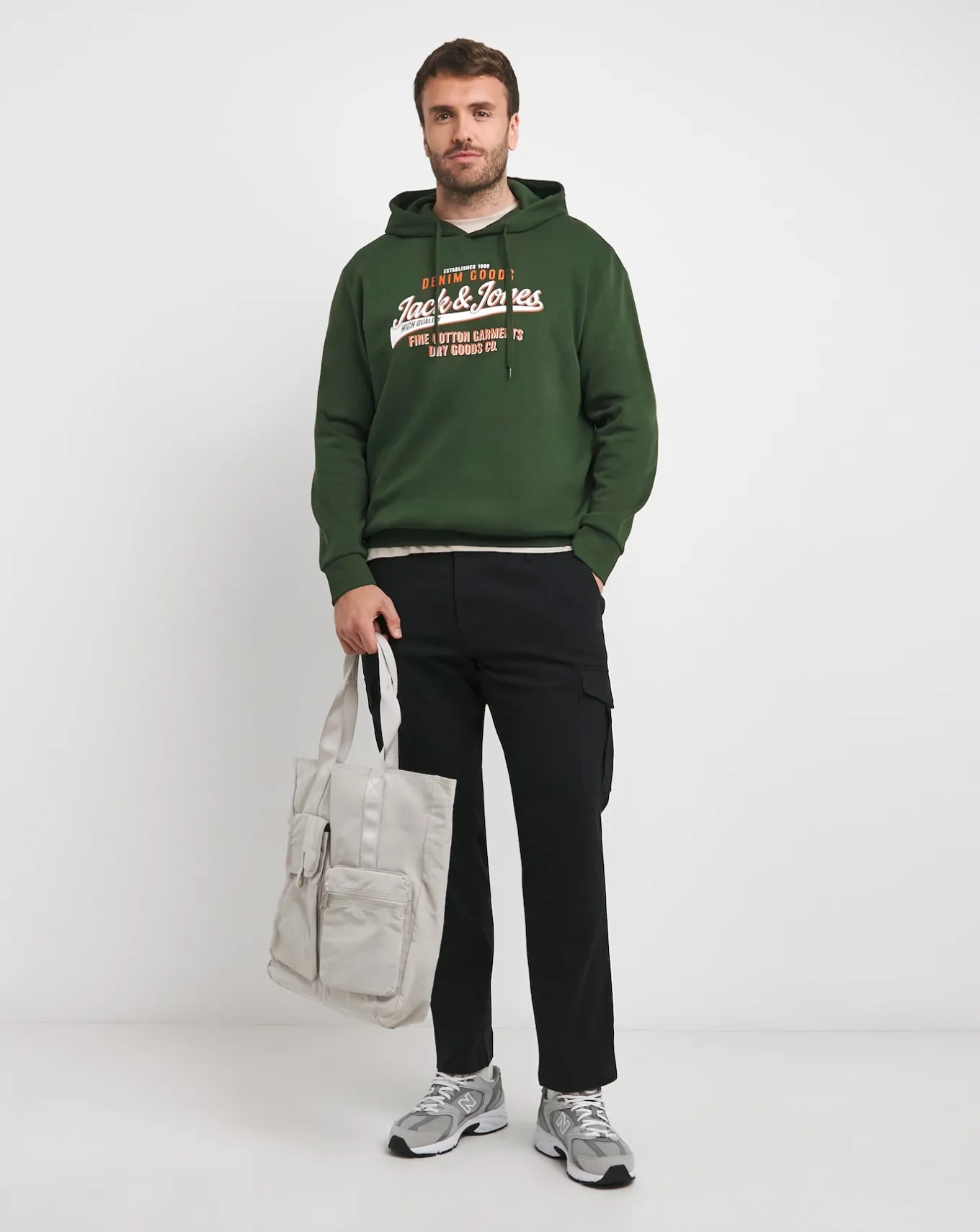 JACK & JONES Jack & Jones Logo Sweat Hoody- Hoodies & Sweatshirts