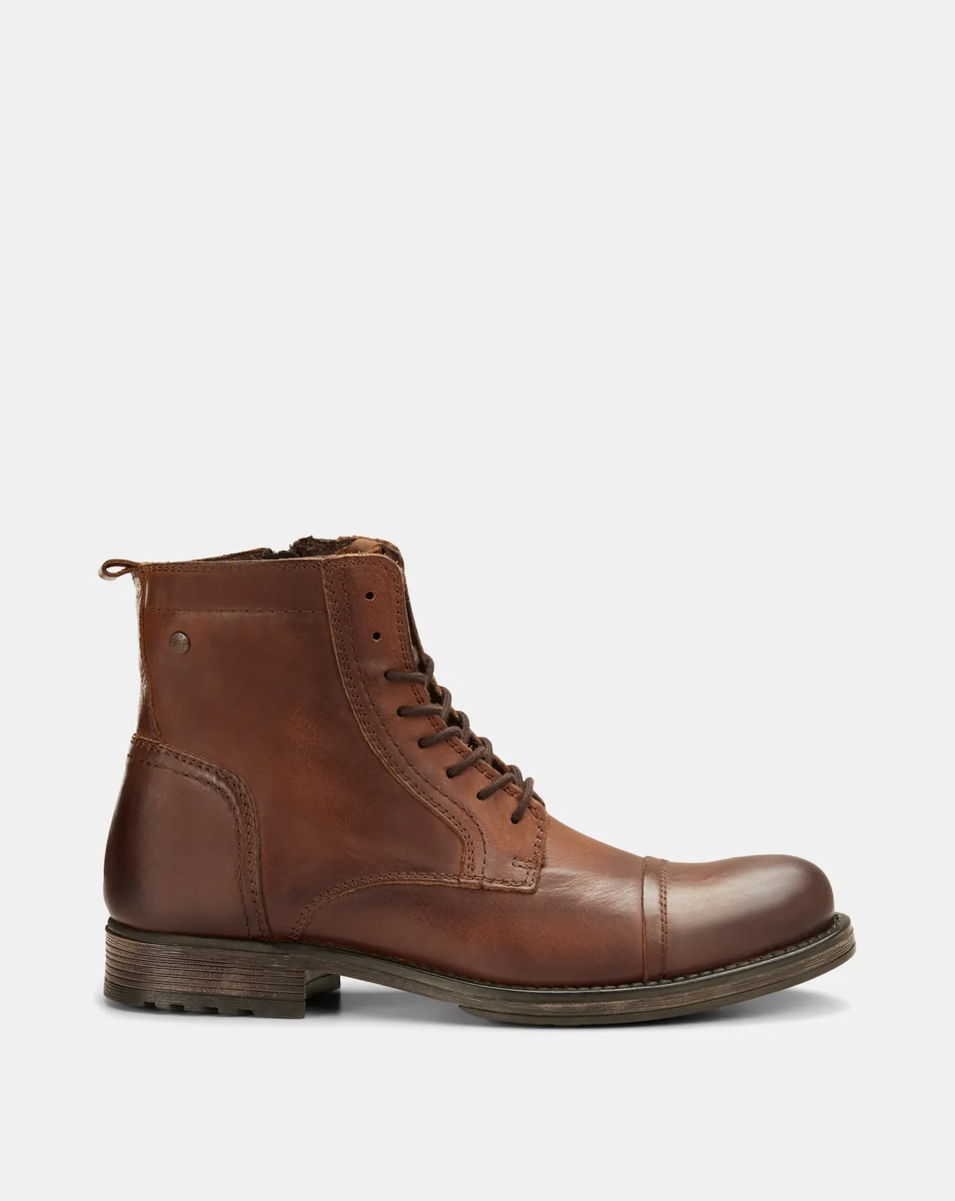 JACK & JONES Jack & Jones Russel Leather Boots- Wide Fit | Walking Boots